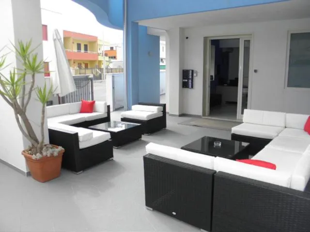 Patio in Hotel Blue Sky - San Foca