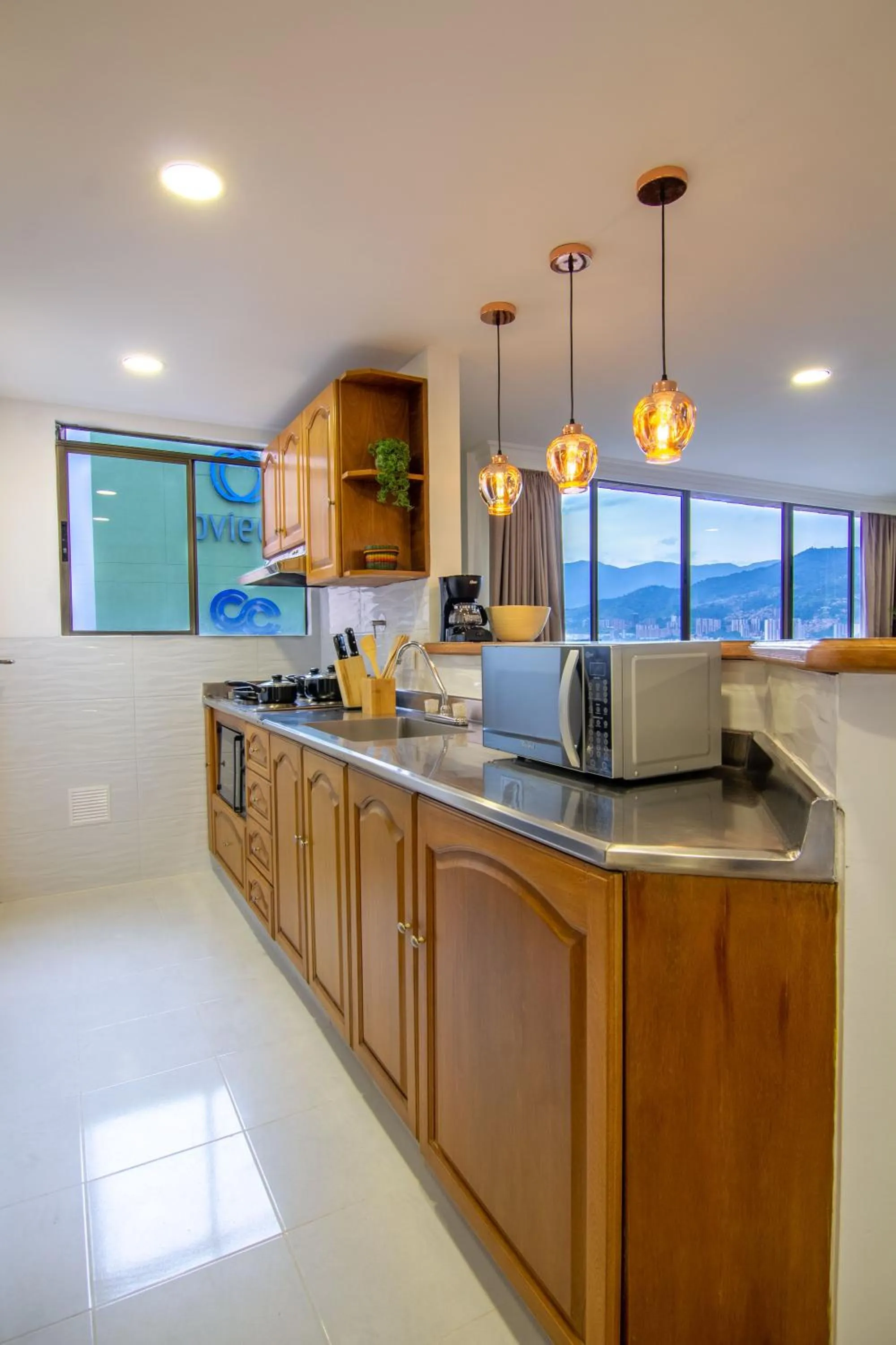 Kitchen or kitchenette in Alcazar de Oviedo by EE Hoteles