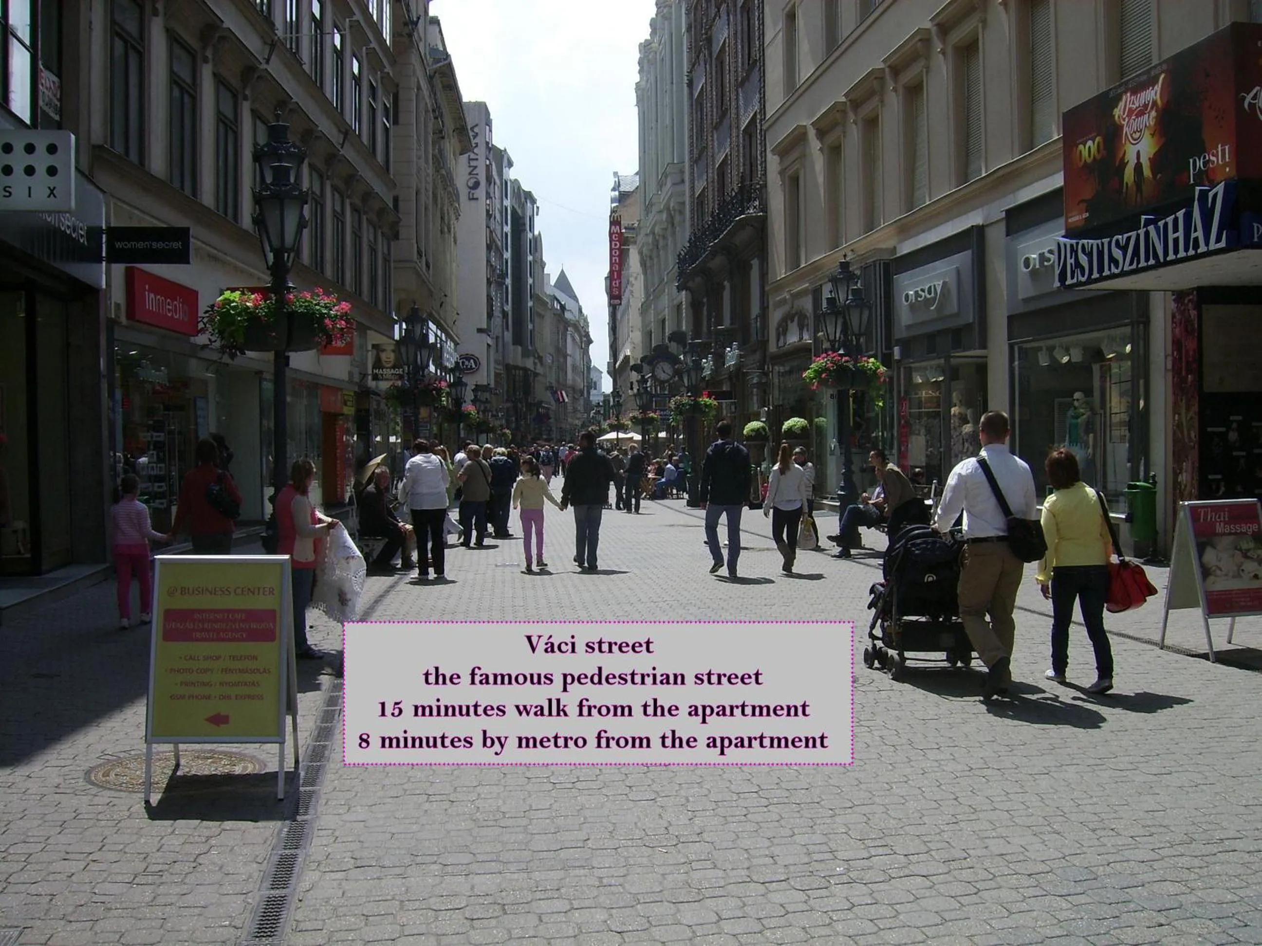 Area and facilities in Downtown Apartments Budapest