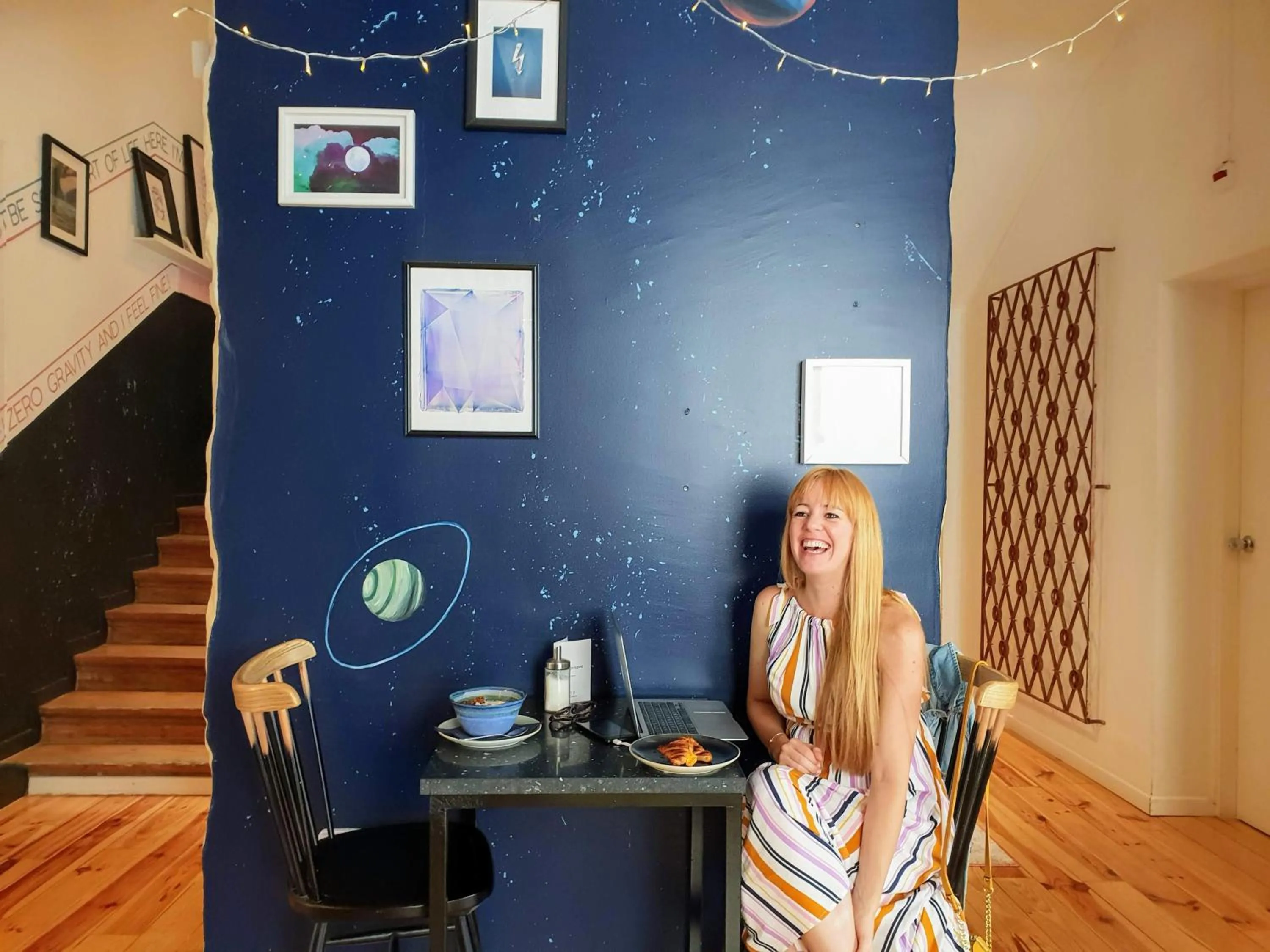 Communal lounge/ TV room in SUPERNOVA Hostel