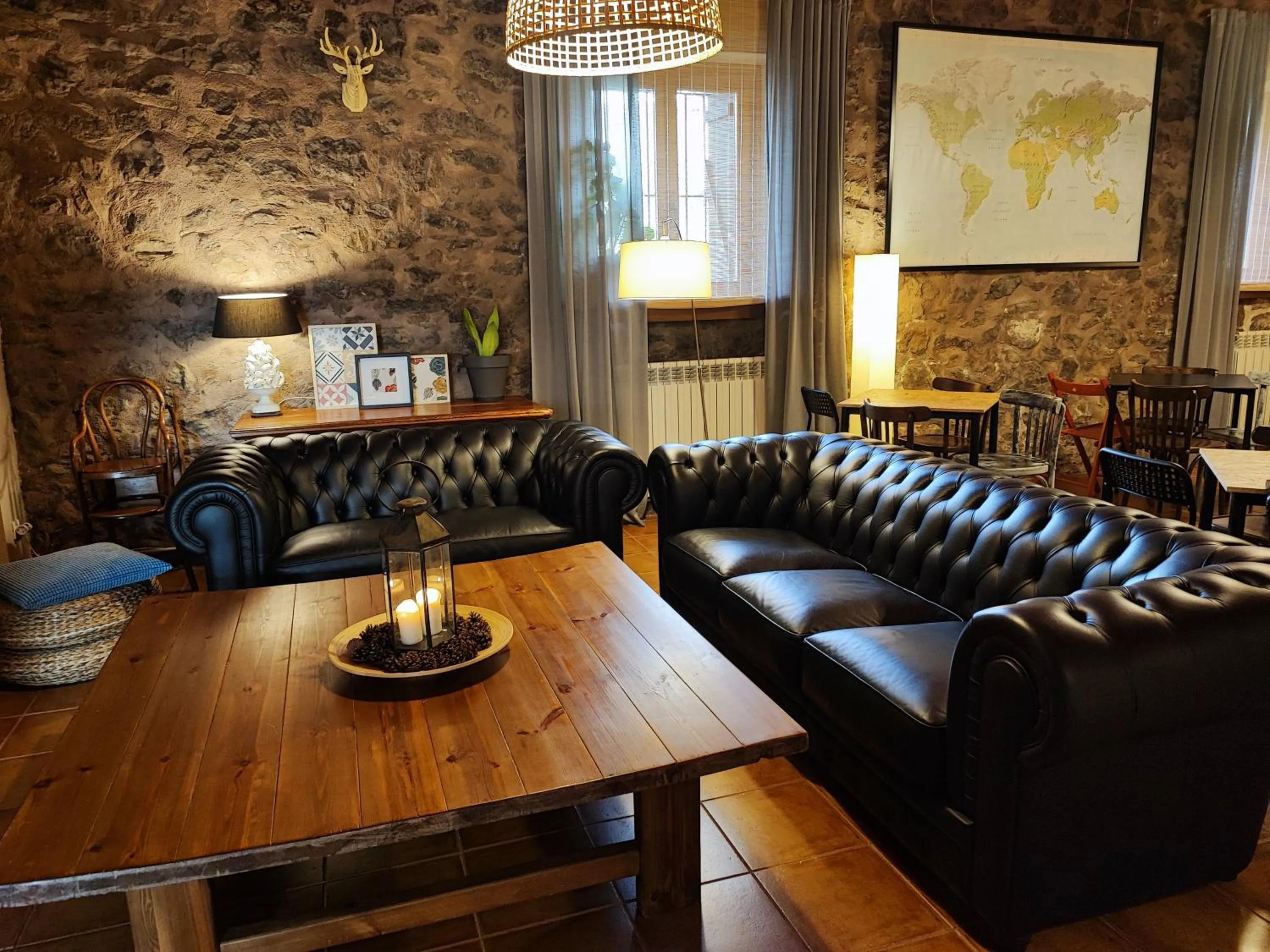 Living room in Hotel Rural Curia