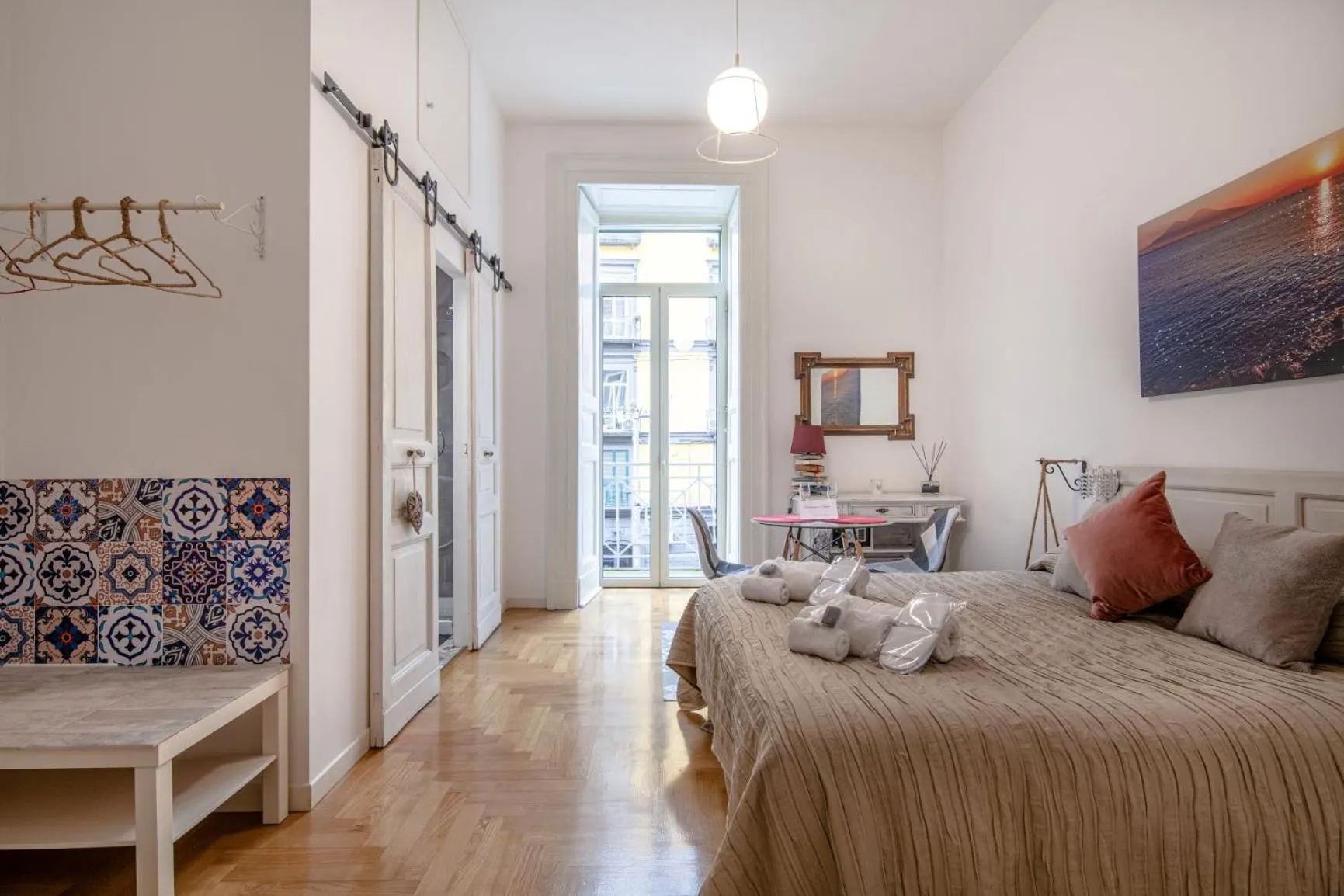 Bed in Museum Luxury Suites