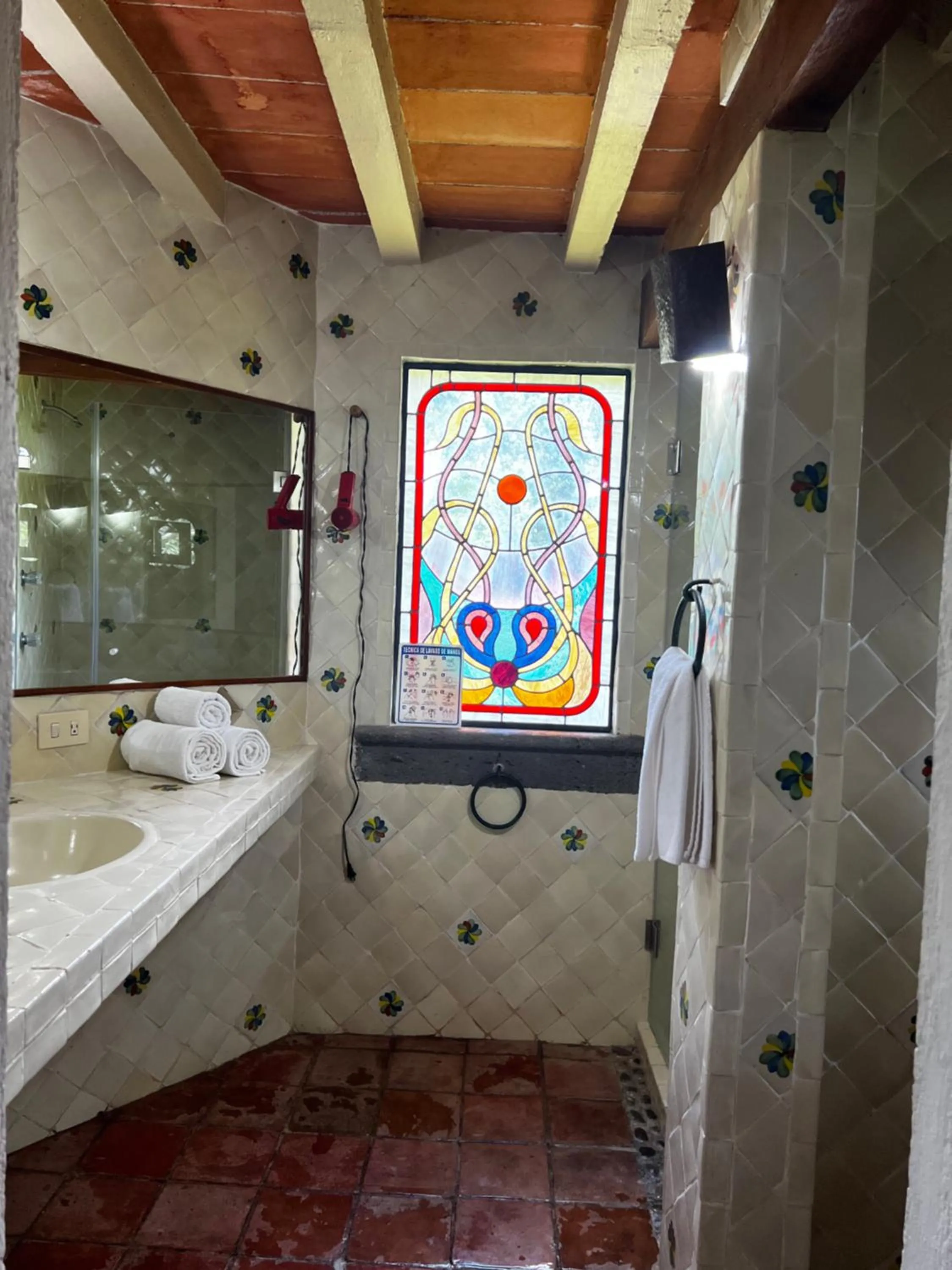 Bathroom in Casa Bugambilia, Un Pequeño Hotel en Tepoztlán