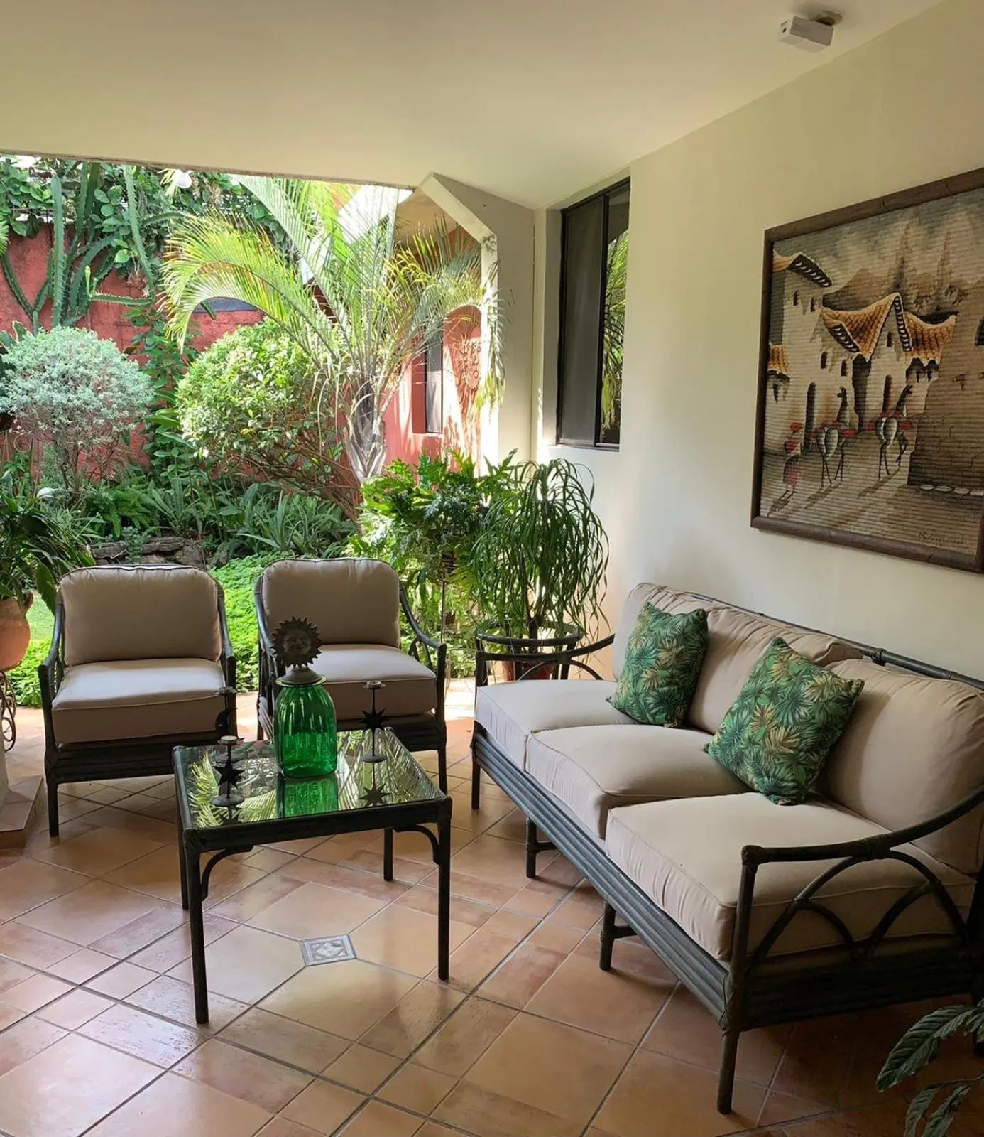 Patio in Hotel La Posada del Angel