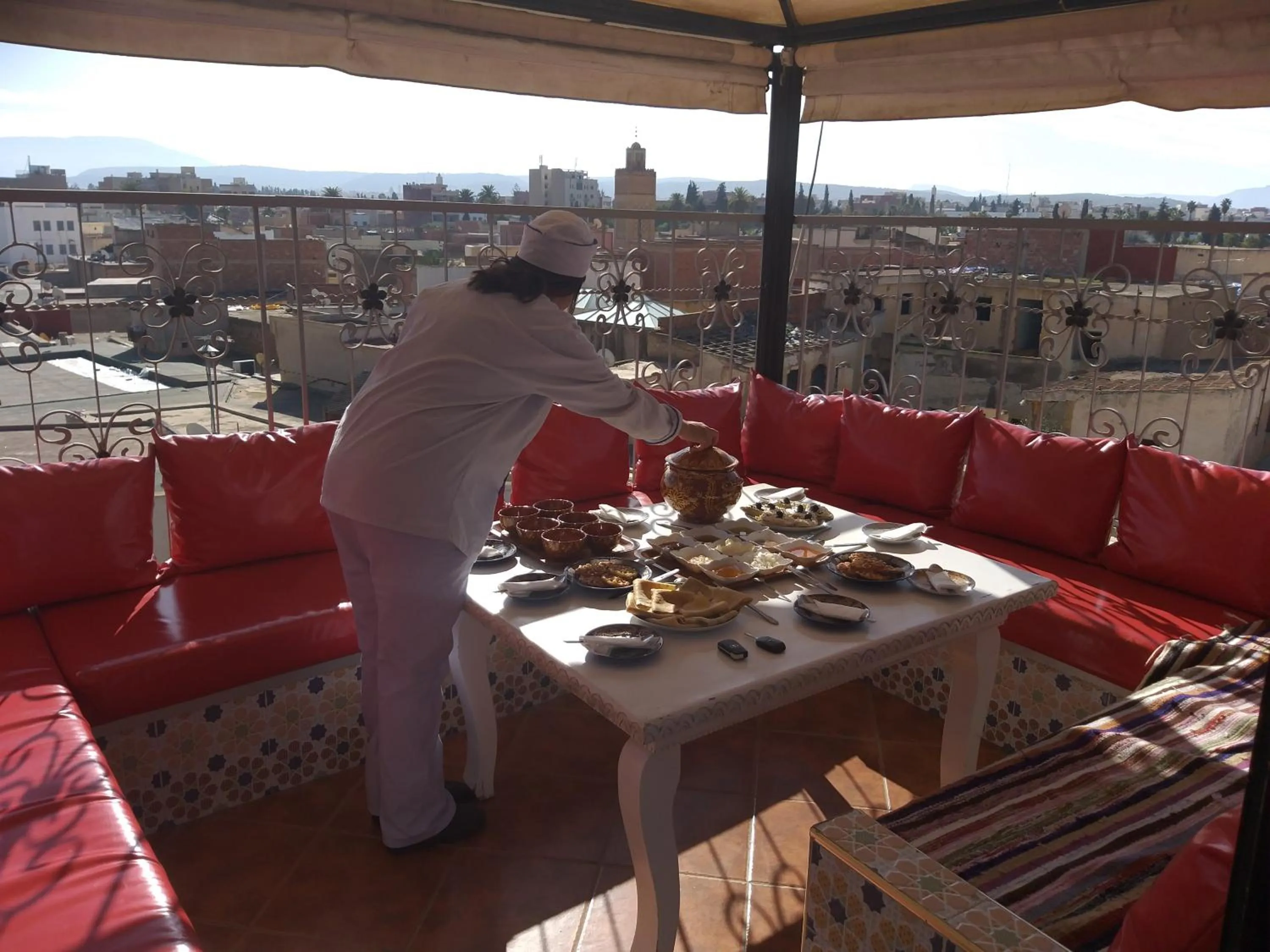 People in Hotel LAHLOU riad Cafeteria