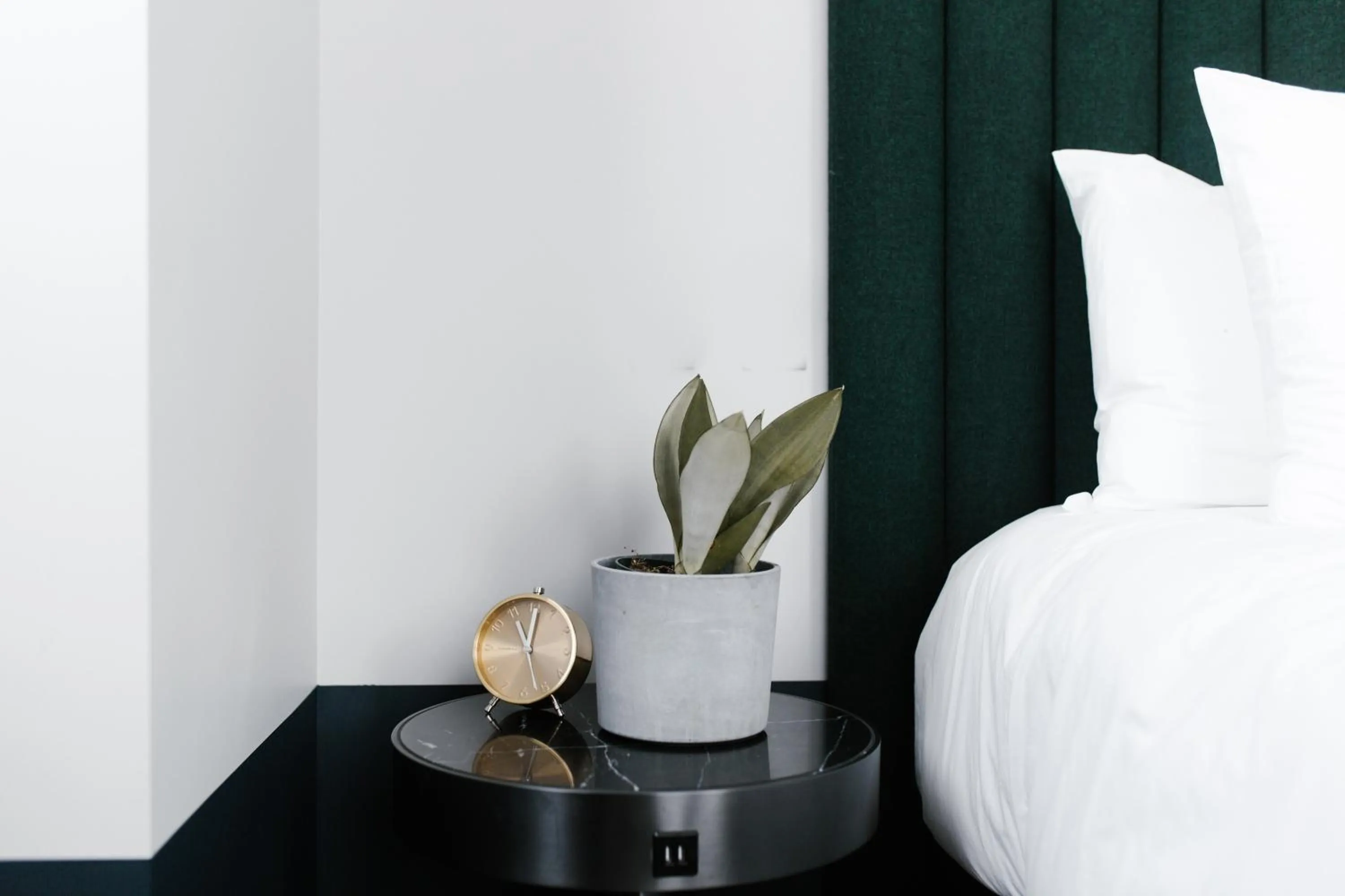 Decorative detail, Bed in Woodlark Hotel Portland, a Tribute Portfolio Hotel