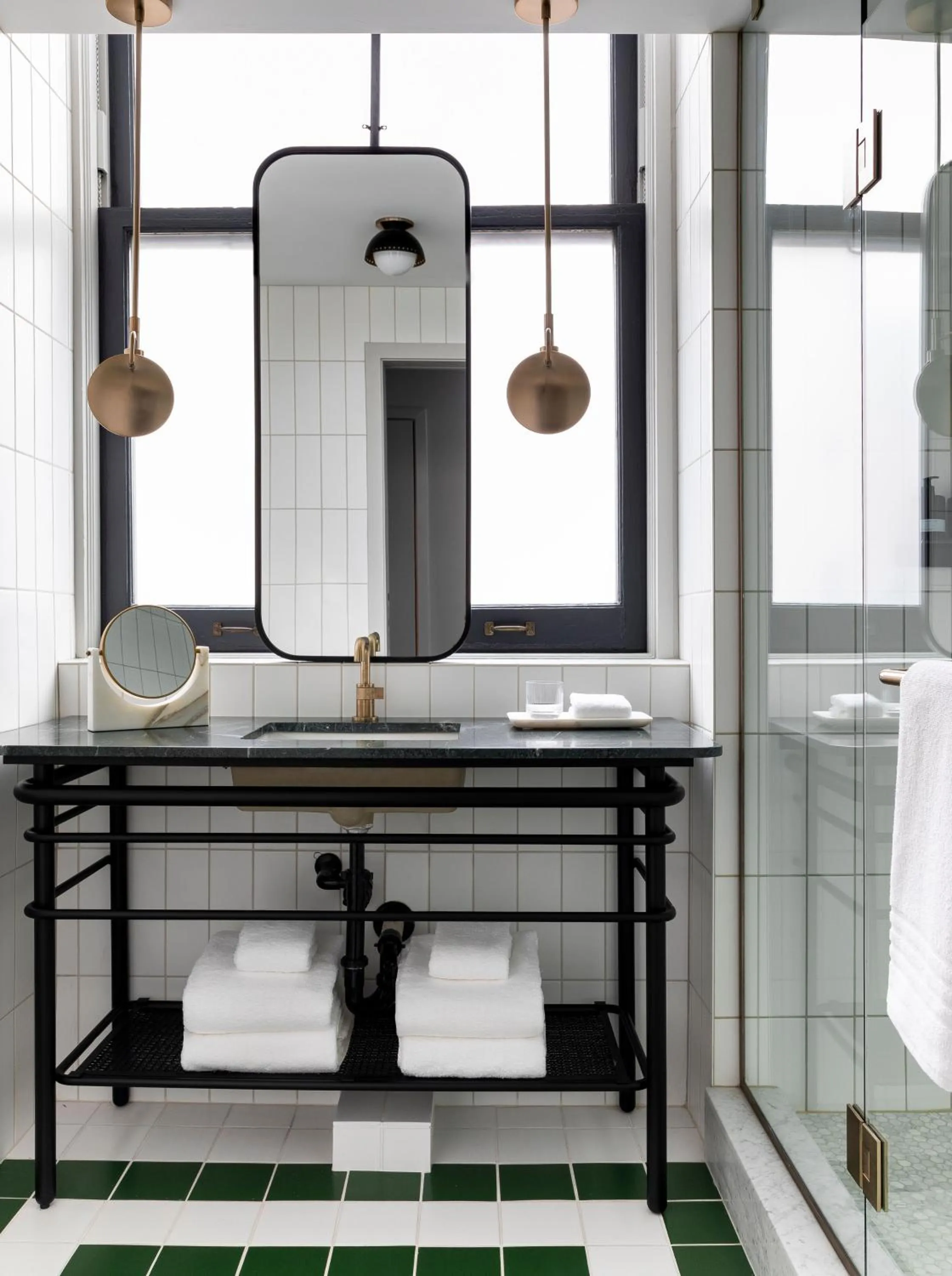 Bathroom in Woodlark Hotel Portland, a Tribute Portfolio Hotel