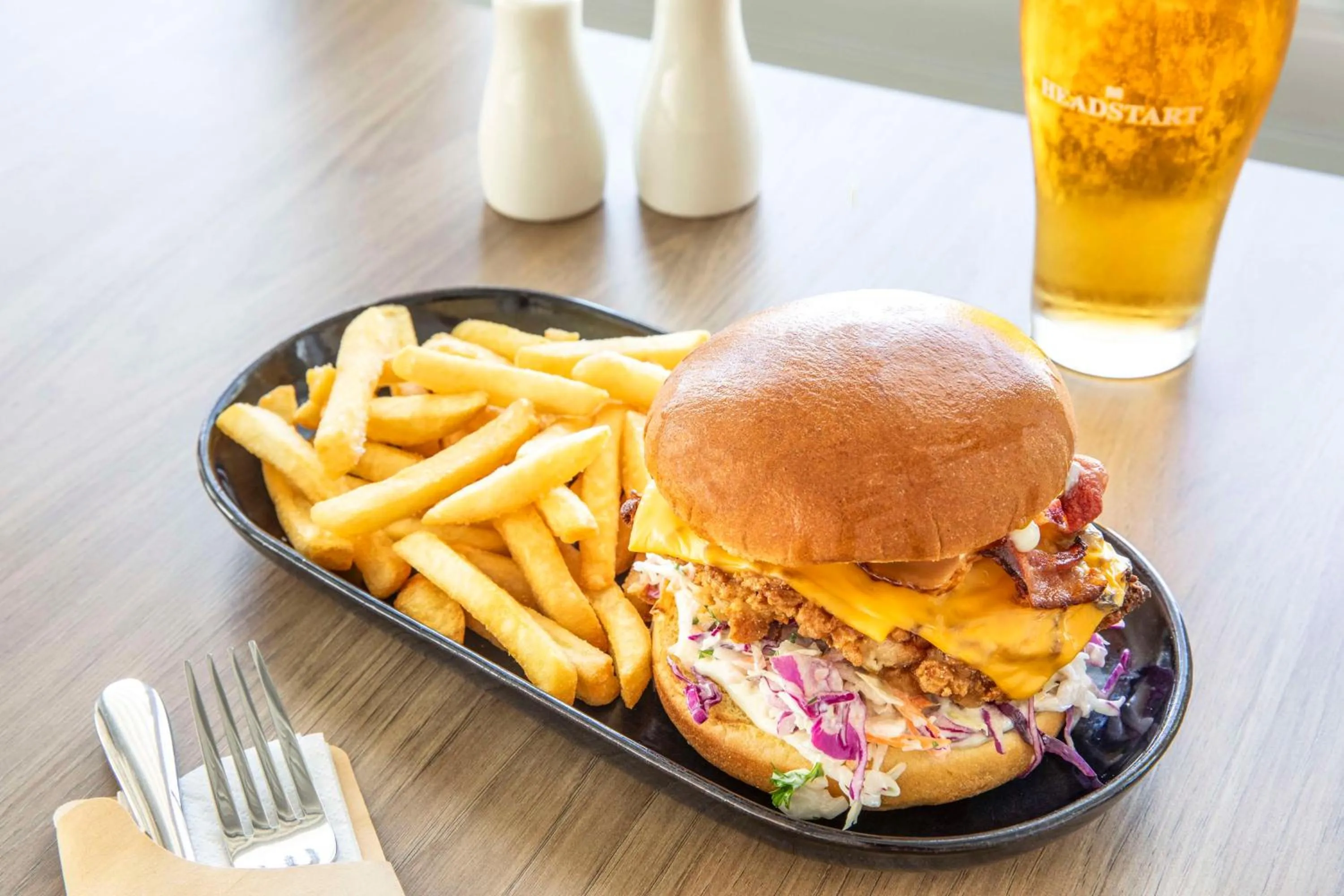 Food and drinks in Nightcap at Horse & Jockey Hotel Warwick