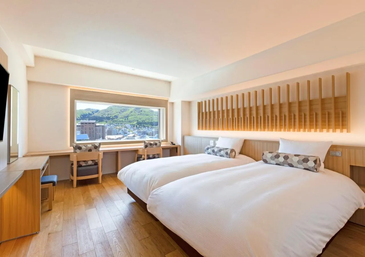 Photo of the whole room, Bed in HOTEL＆SPA CENTURY MARINA HAKODATE