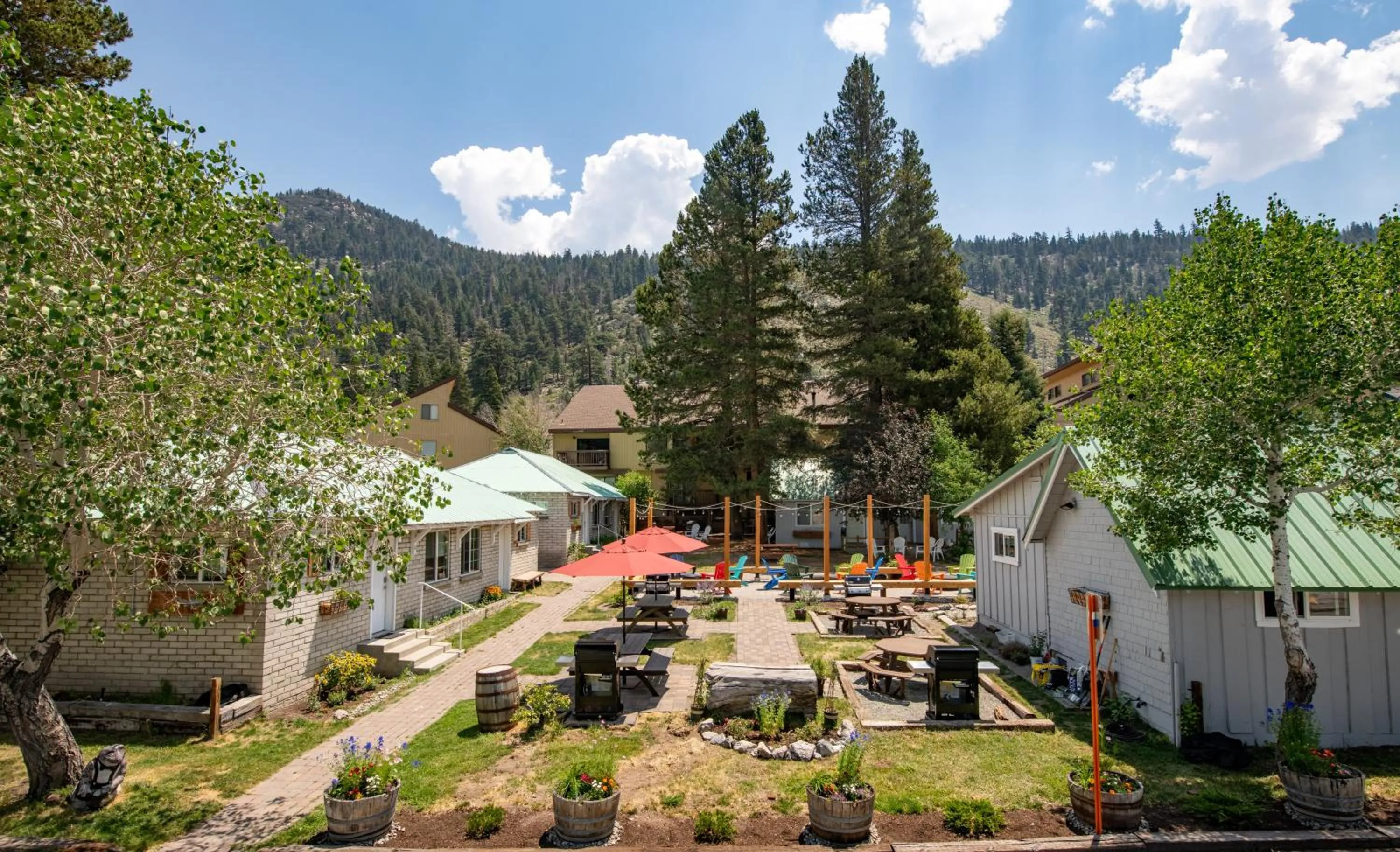 Patio in Lake Front Cabins