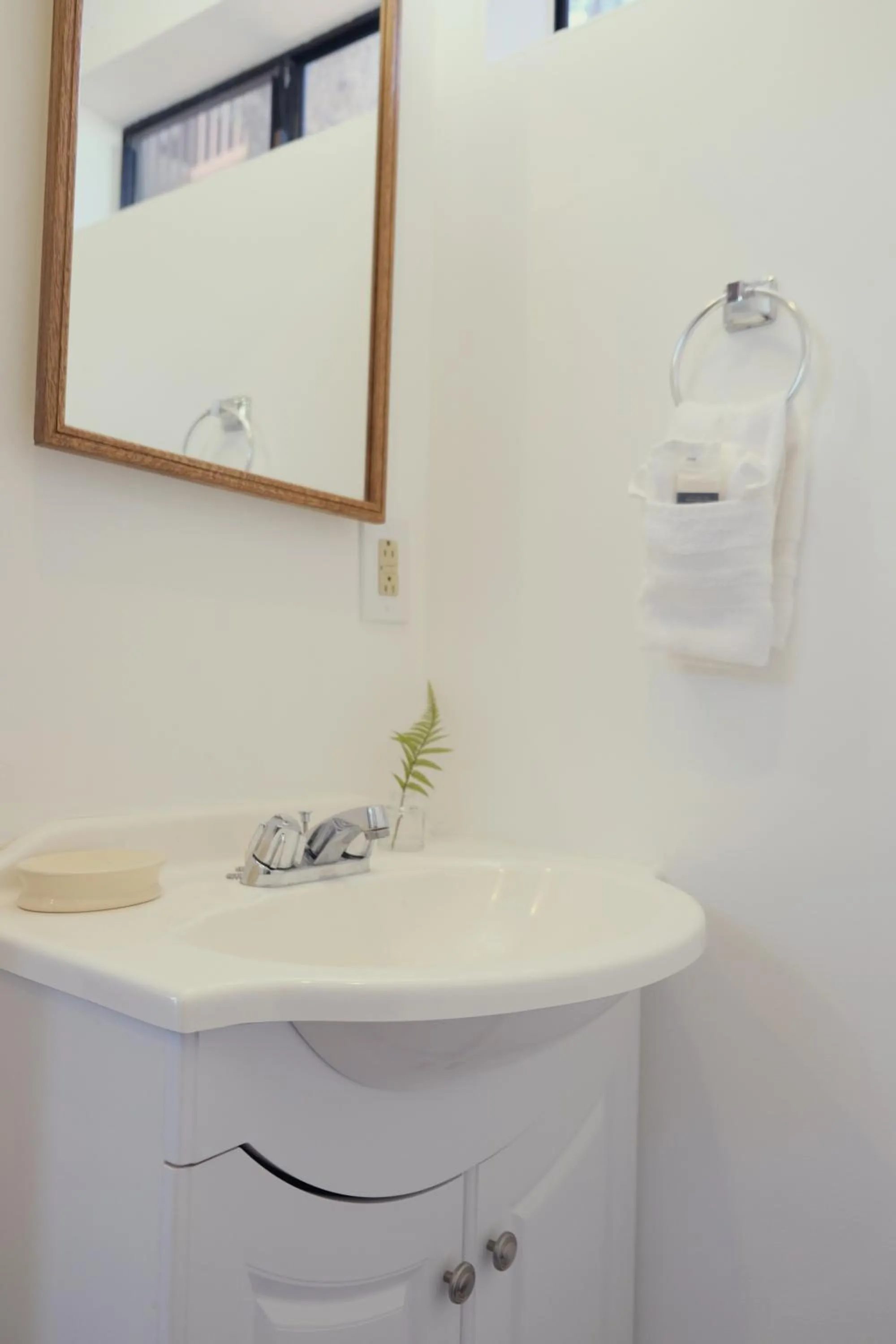 Bathroom in Lake Front Cabins