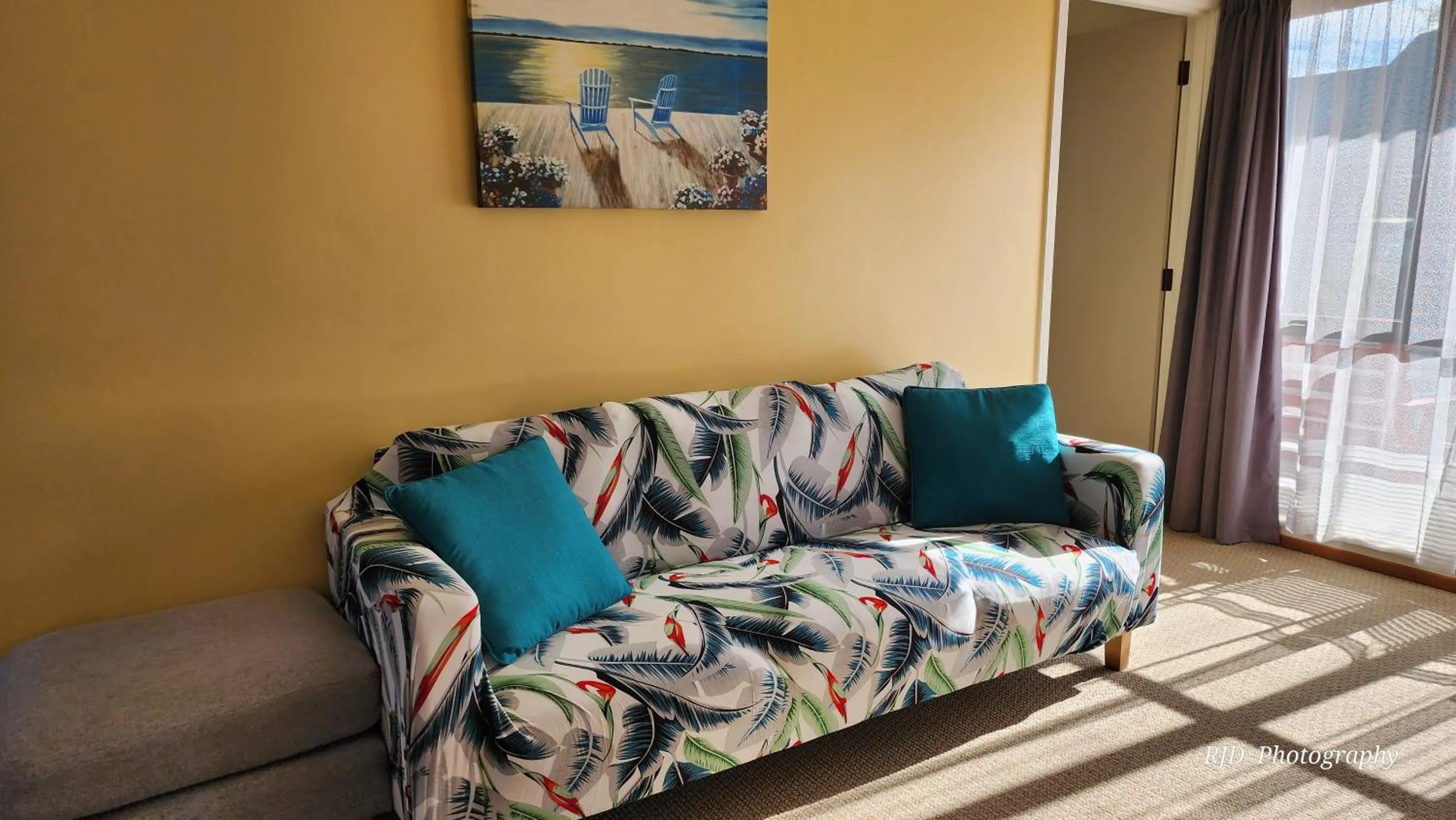 Living room in Ashburton's Regency Motel