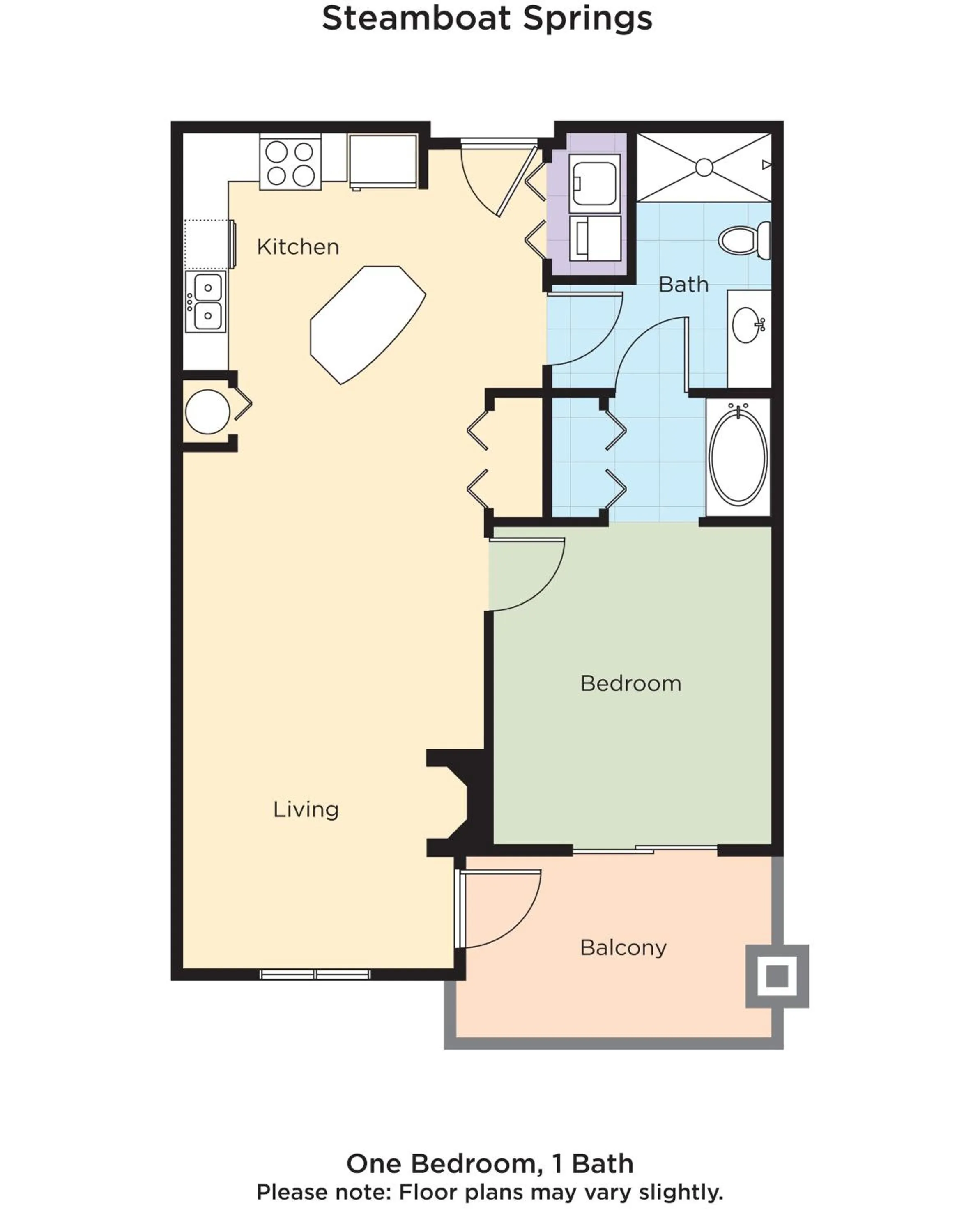 Floor plan in WorldMark Steamboat Springs