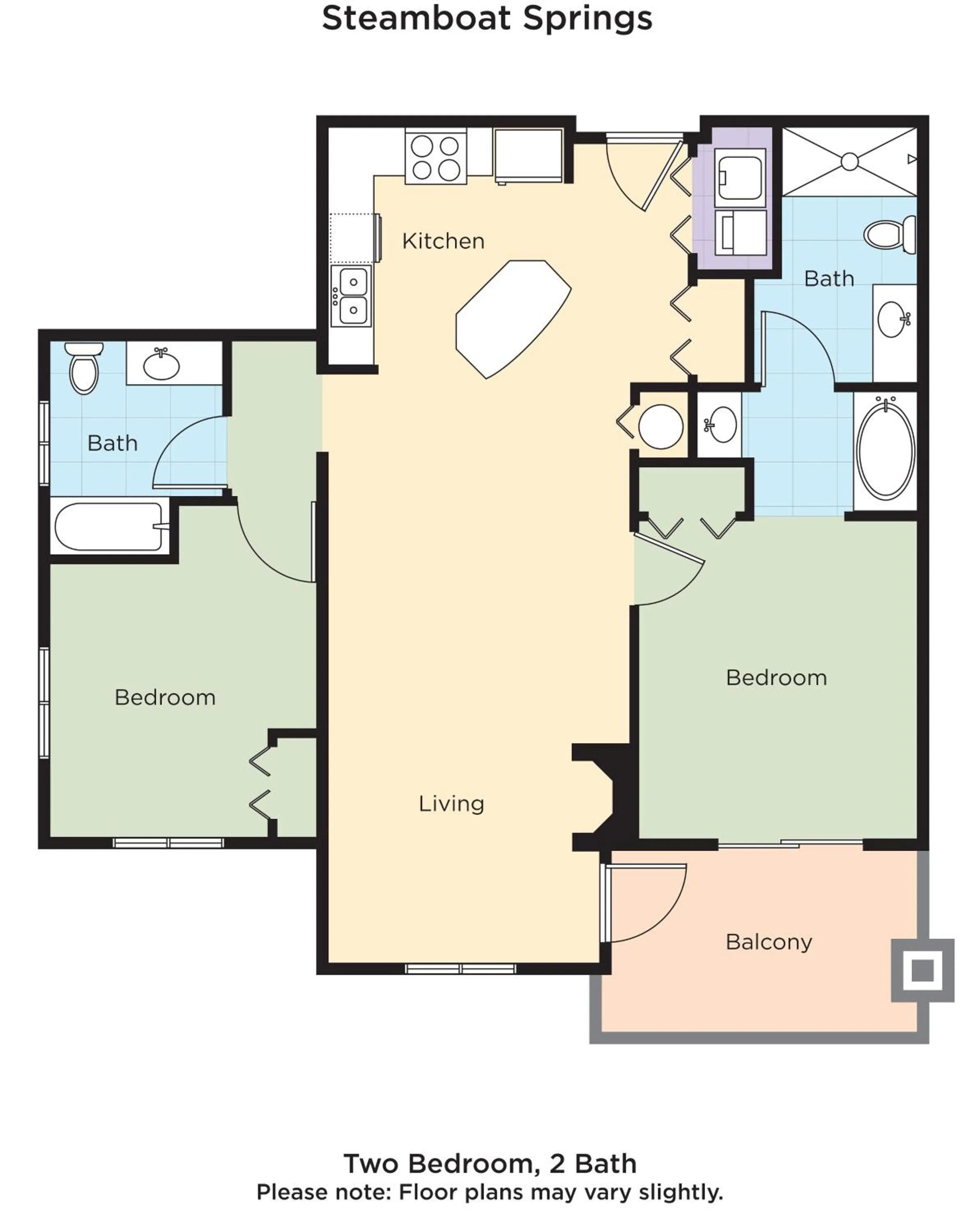 Floor plan in WorldMark Steamboat Springs