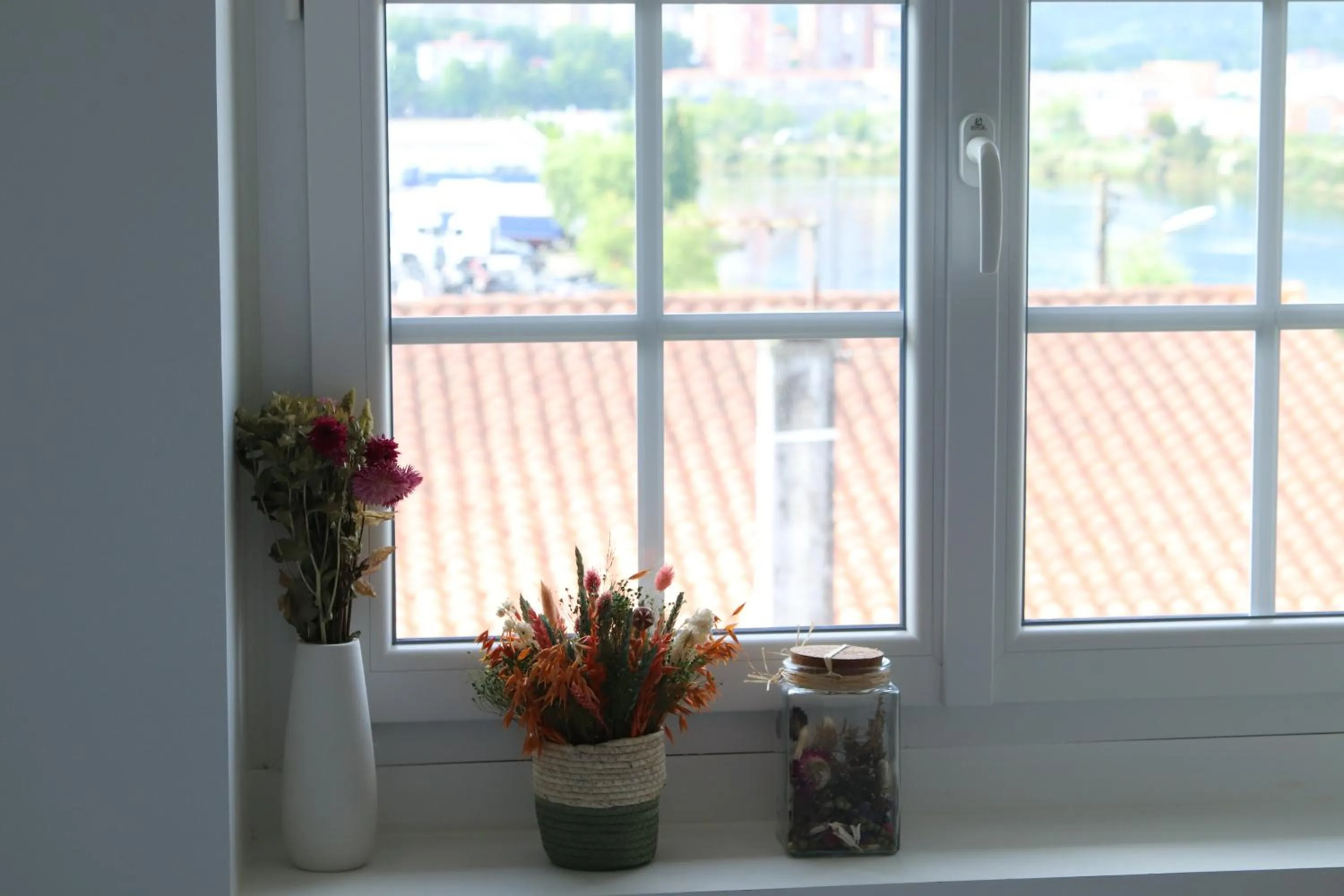 Bedroom in Chambres d'hôtes "HOR DAGO" près de la gare d'Hendaye avec le petit-déjeuner