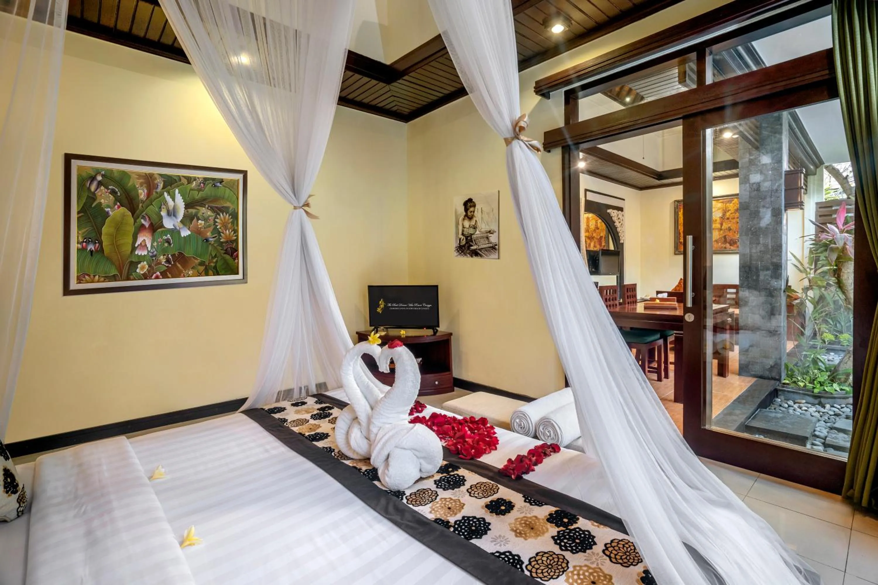 Bedroom, Bed in The Bali Dream Villa & Resort Echo Beach Canggu