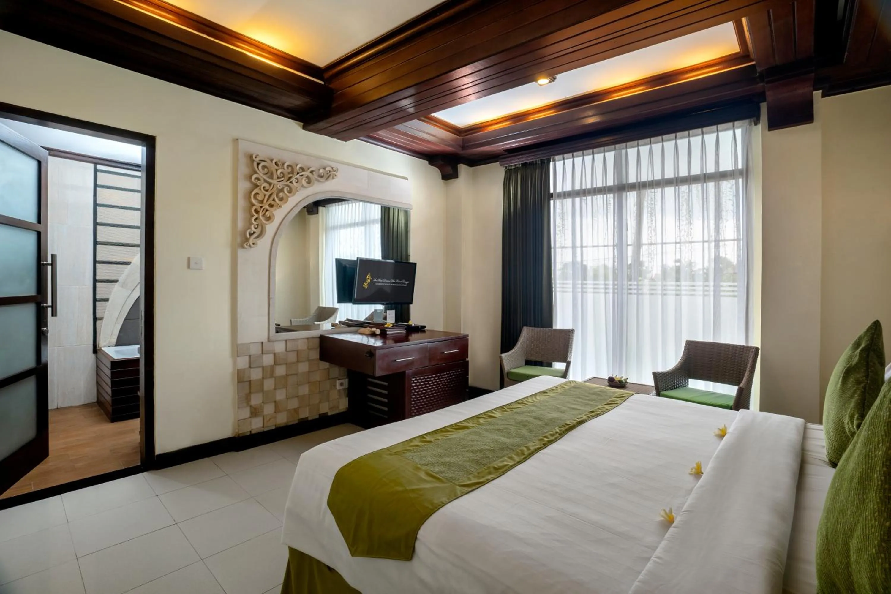 Communal lounge/ TV room, Bed in The Bali Dream Villa & Resort Echo Beach Canggu