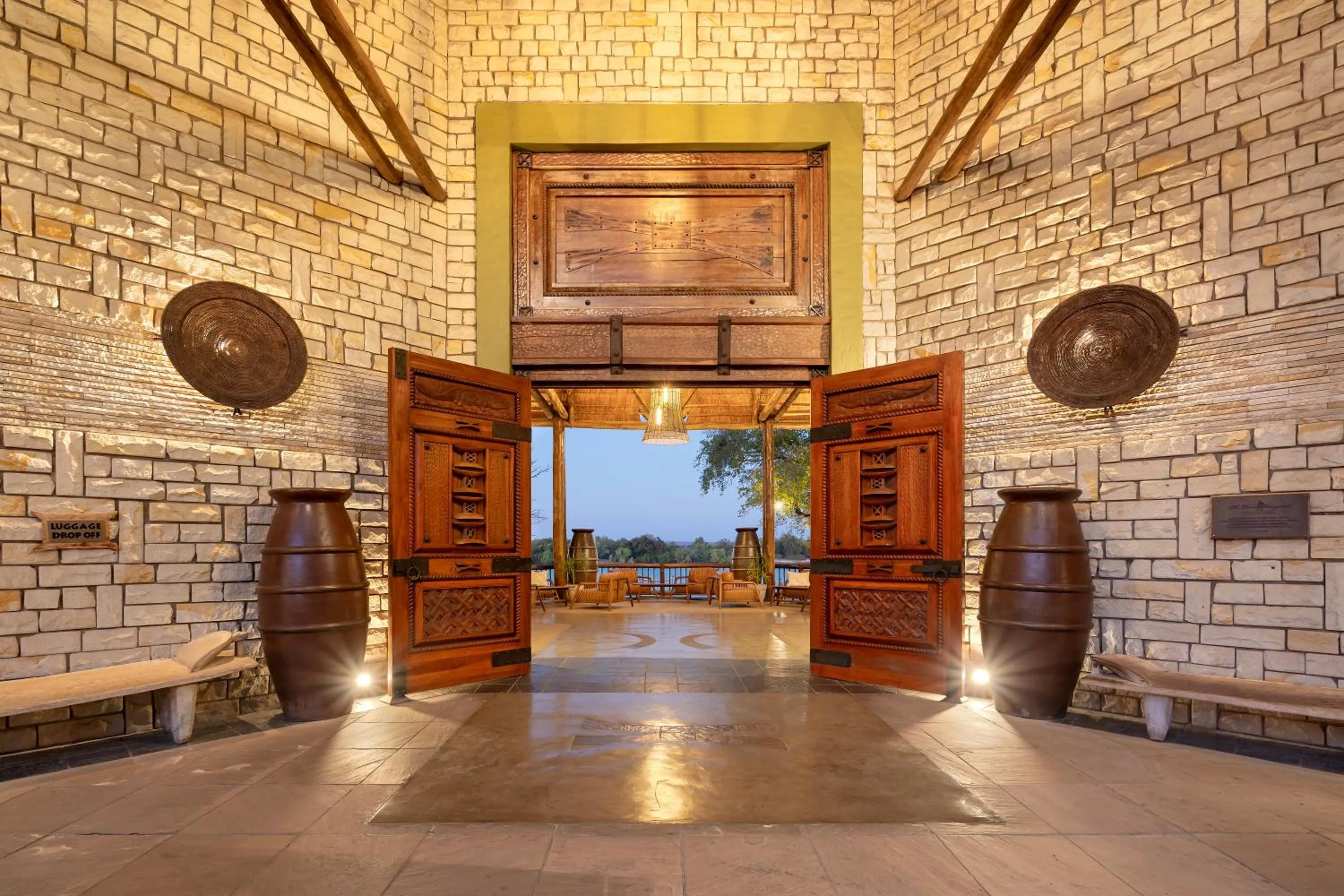 Facade/entrance in The David Livingstone Safari Lodge & Spa