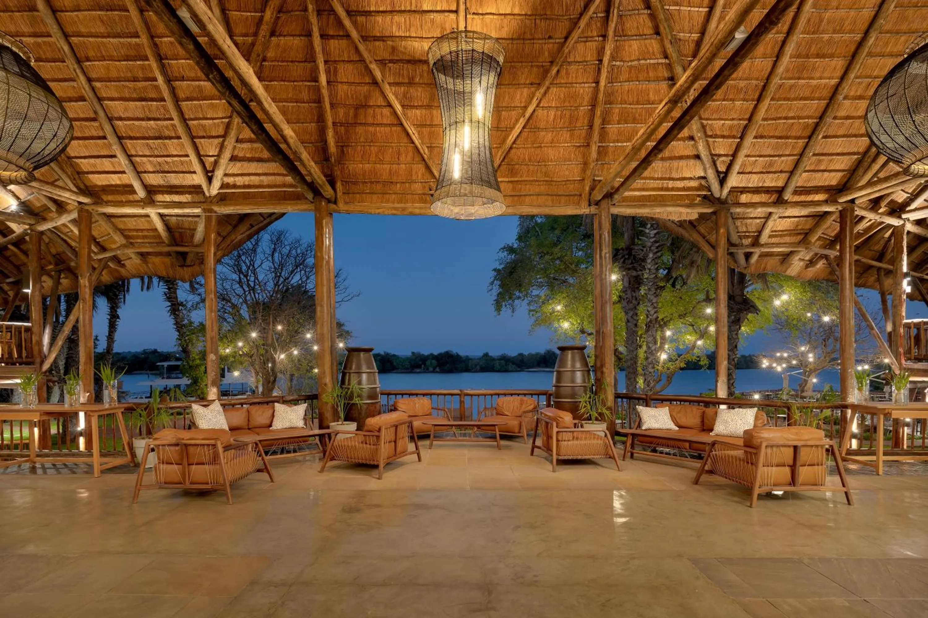 Lobby or reception in The David Livingstone Safari Lodge & Spa