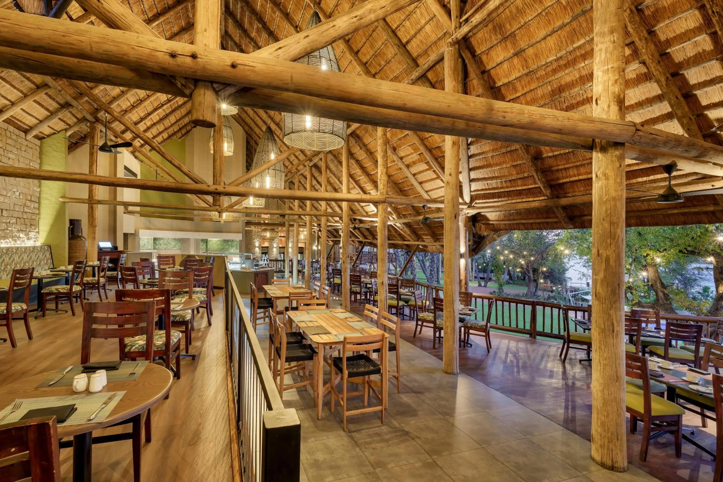 Restaurant/places to eat in The David Livingstone Safari Lodge & Spa