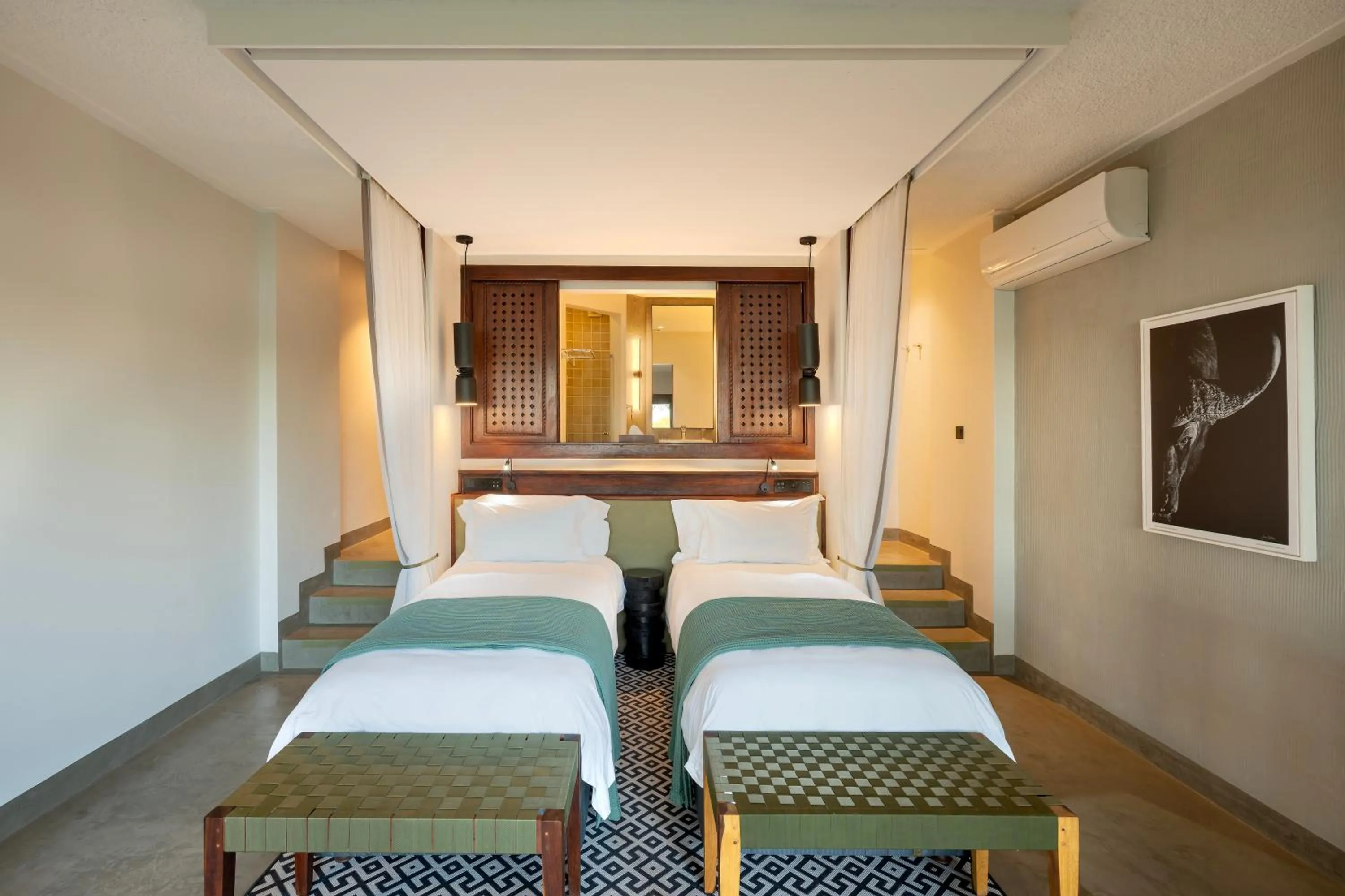 View (from property/room), Bed in The David Livingstone Safari Lodge & Spa