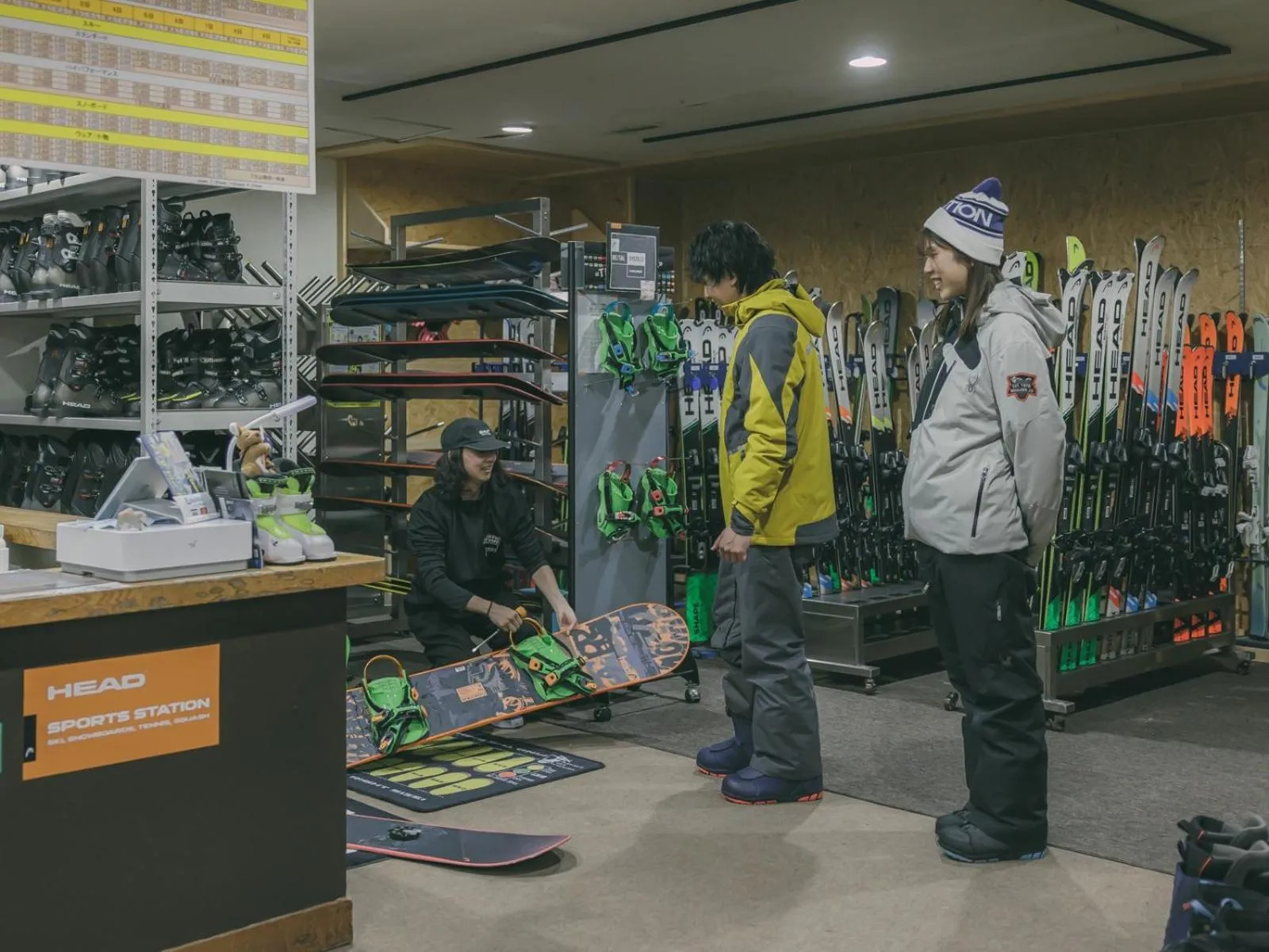 Skiing in Chalet Shiga