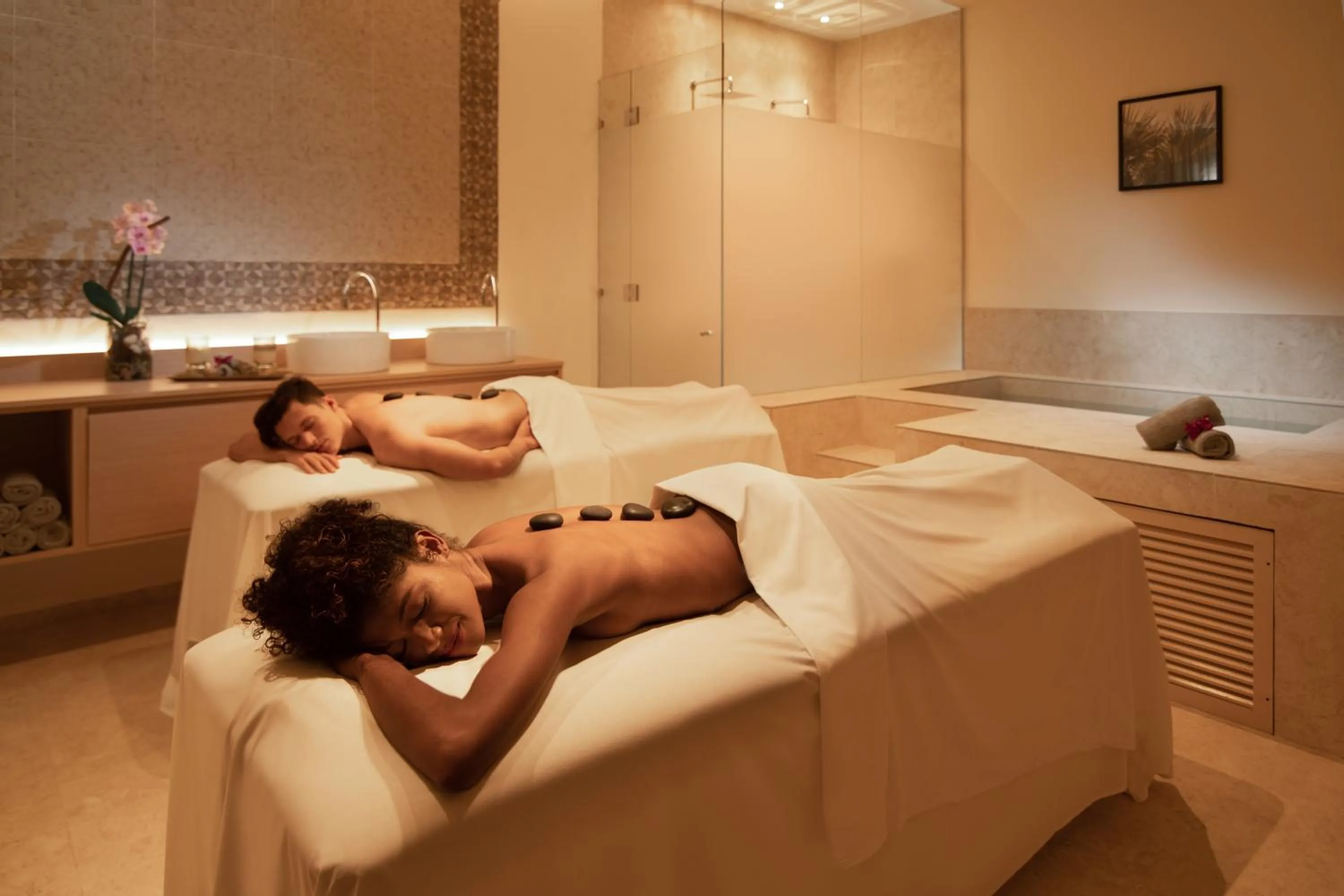 Shower, Bed in Live Aqua Punta Cana - All Inclusive - Adults Only