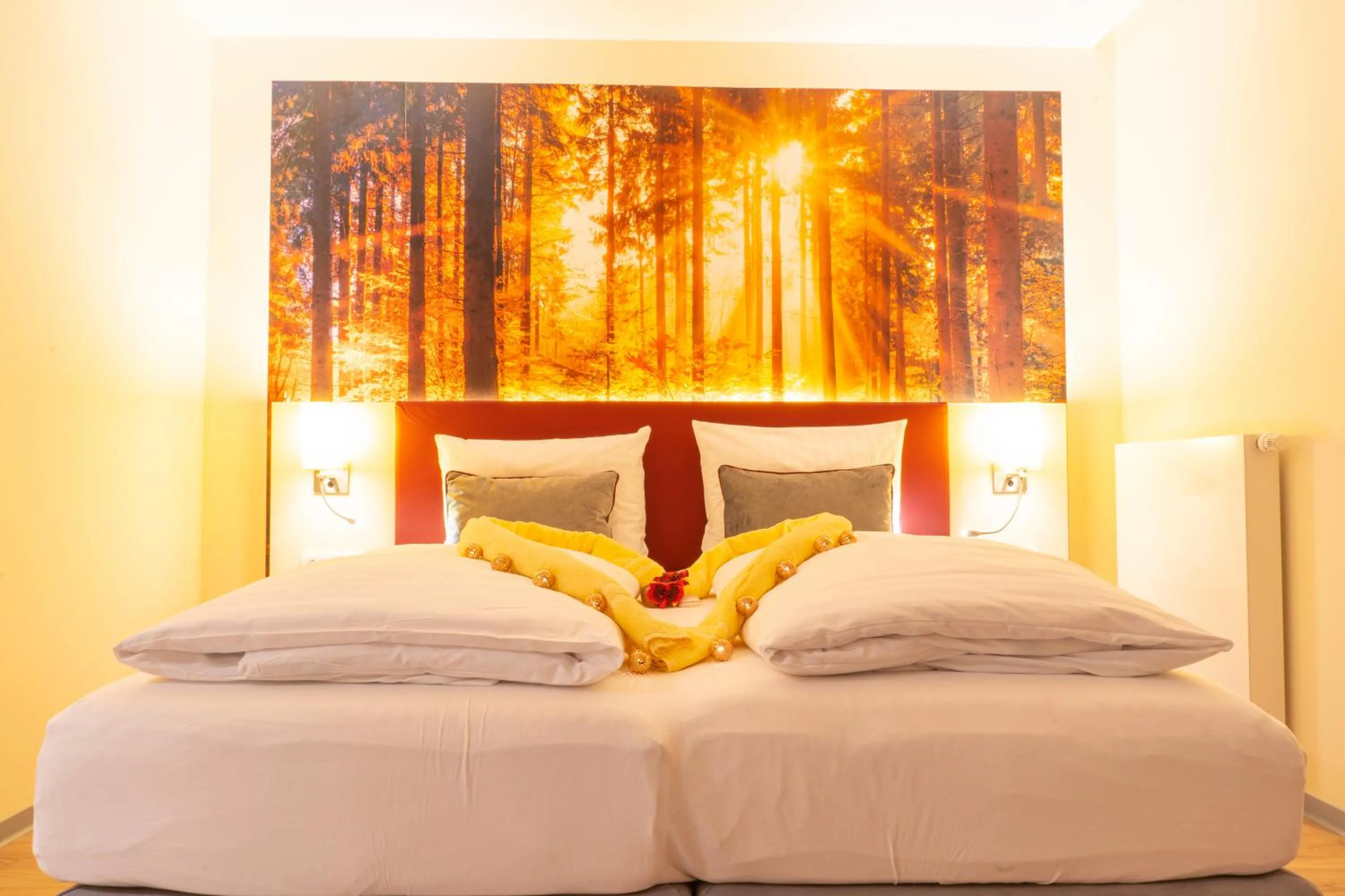 Bed in Mythenresort Heimdall