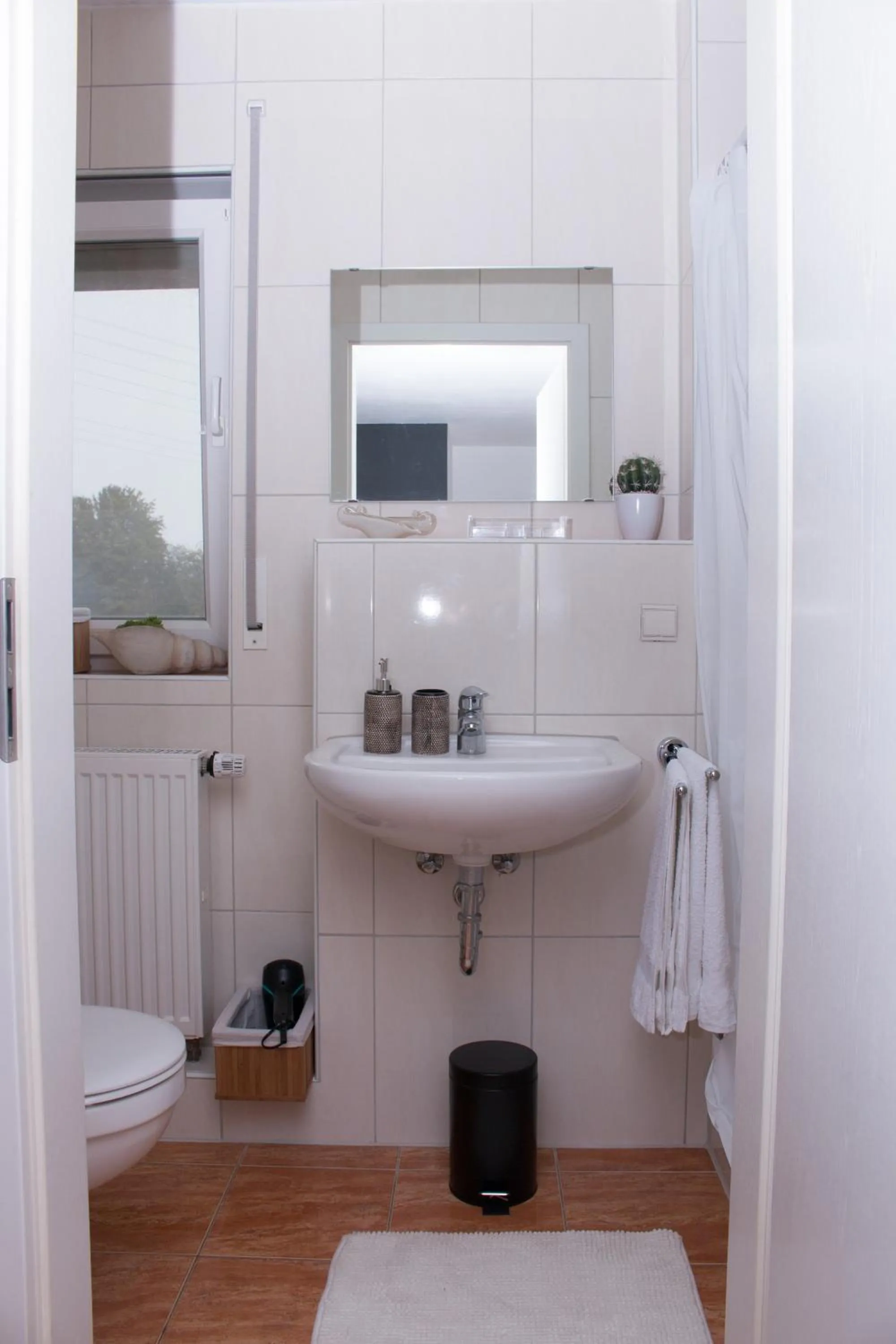 Bathroom in Art & Nature Apartments in der Nähe FFM-Messe