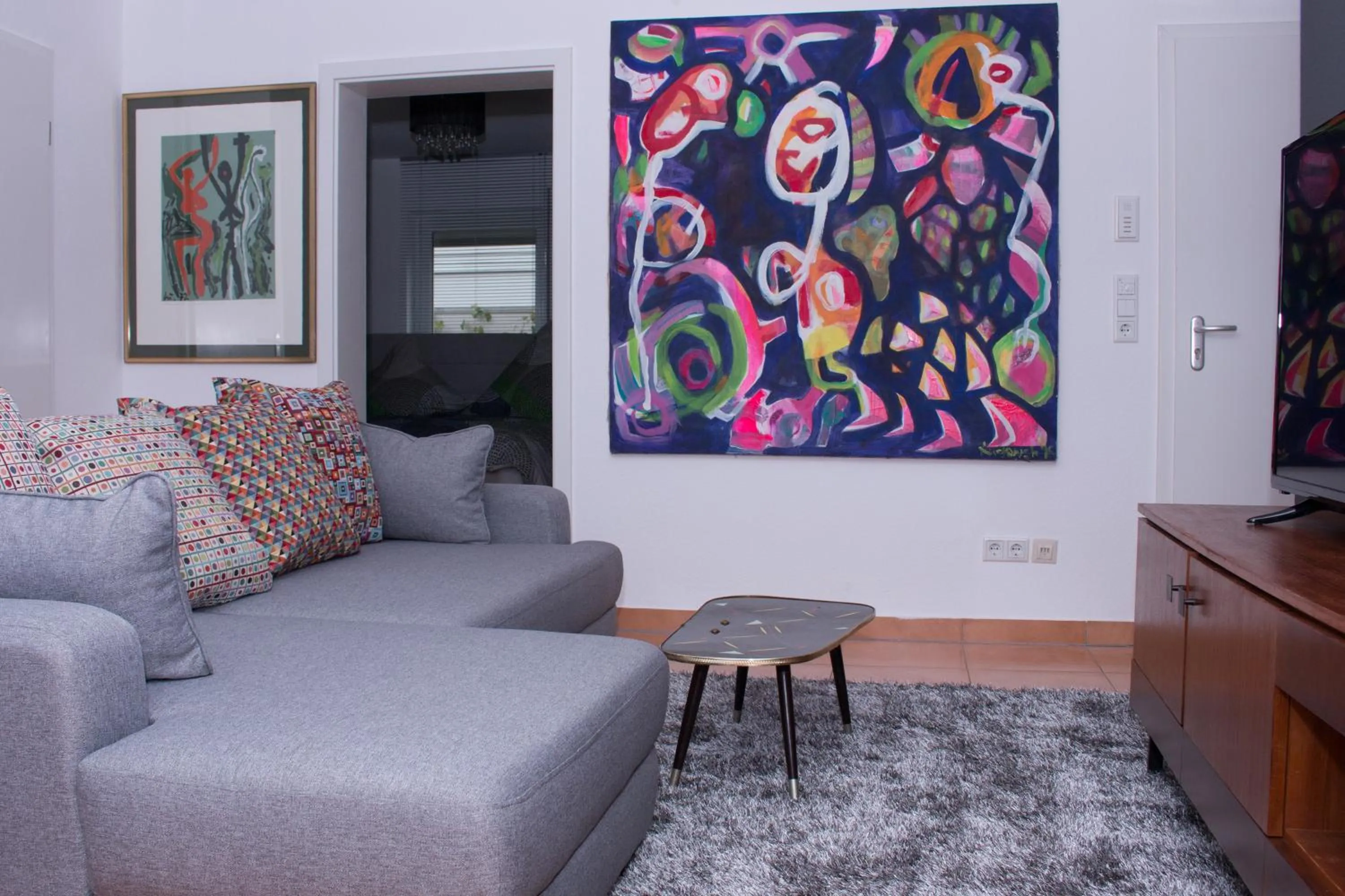 Living room in Art & Nature Apartments in der Nähe FFM-Messe