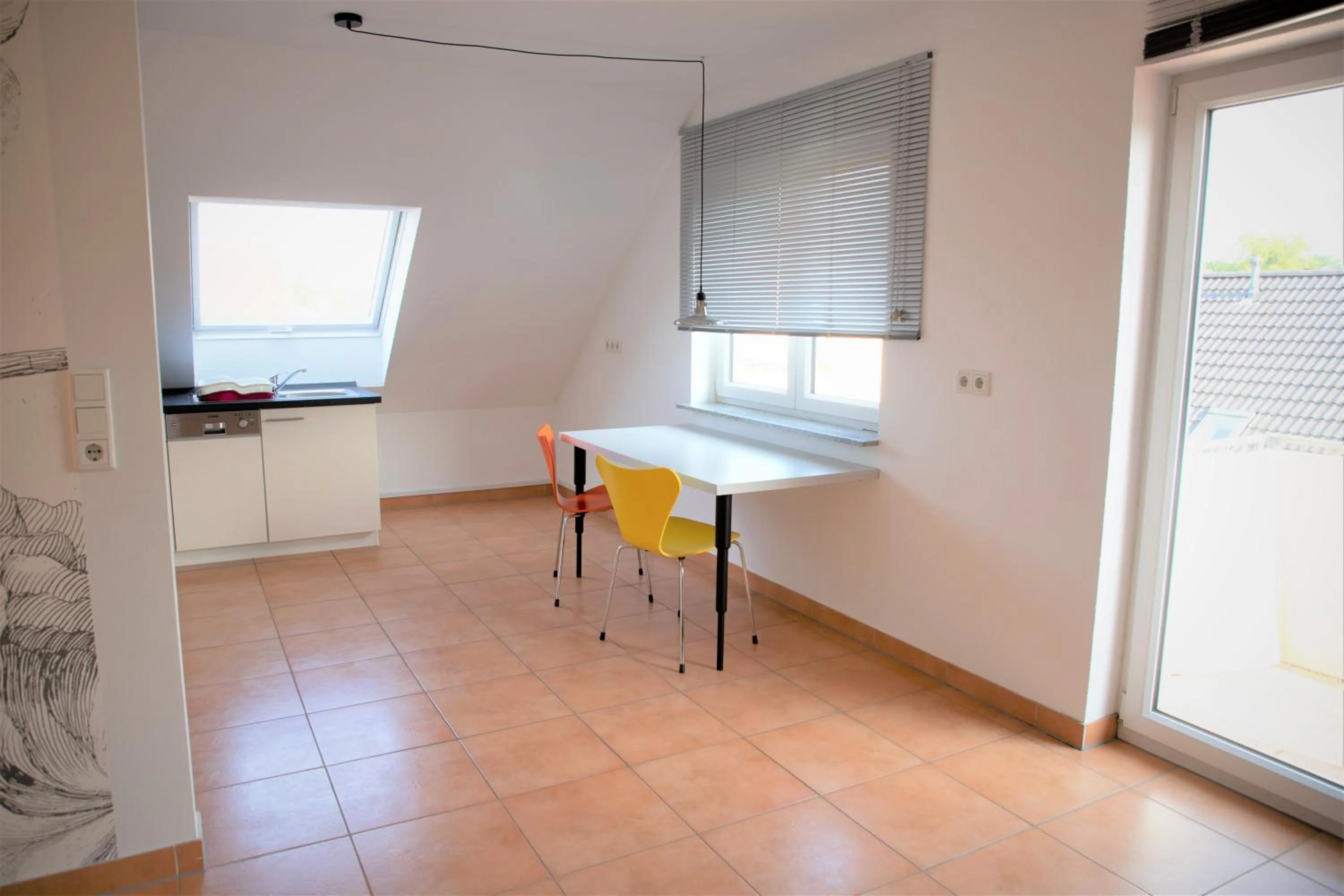 Kitchen or kitchenette in Art & Nature Apartments in der Nähe FFM-Messe