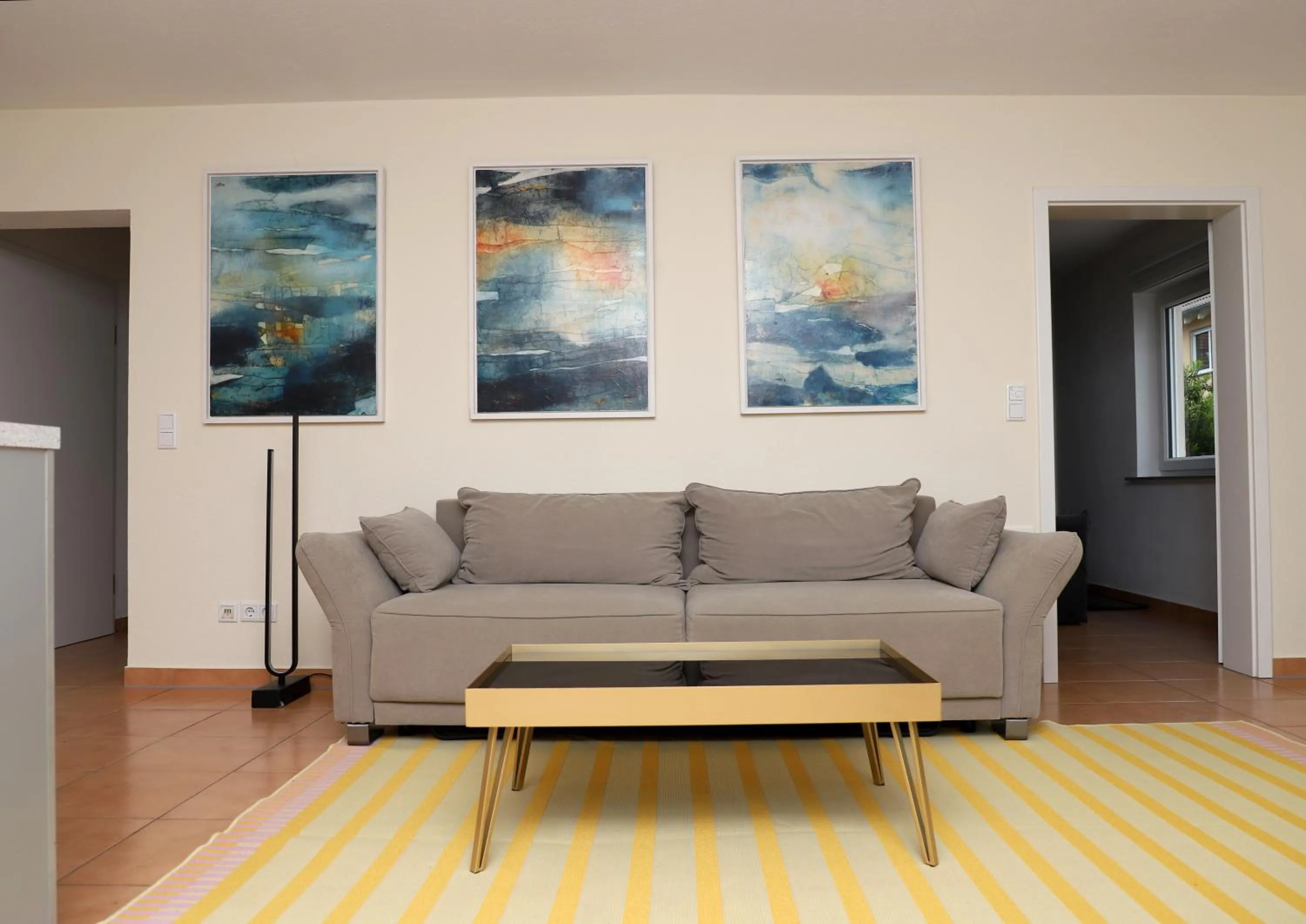 Living room in Art & Nature Apartments in der Nähe FFM-Messe