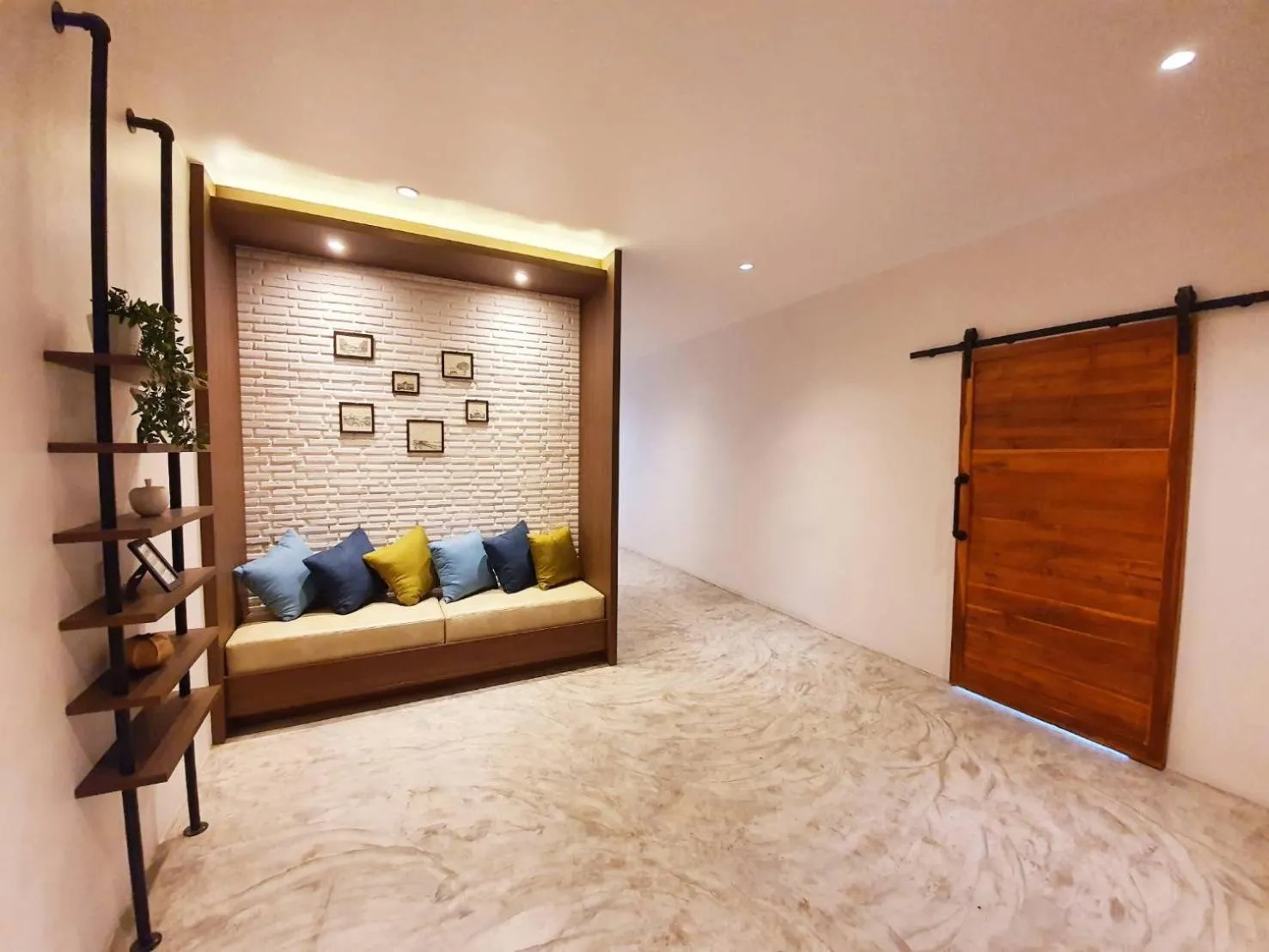 Living room, Bed in De' Anchor