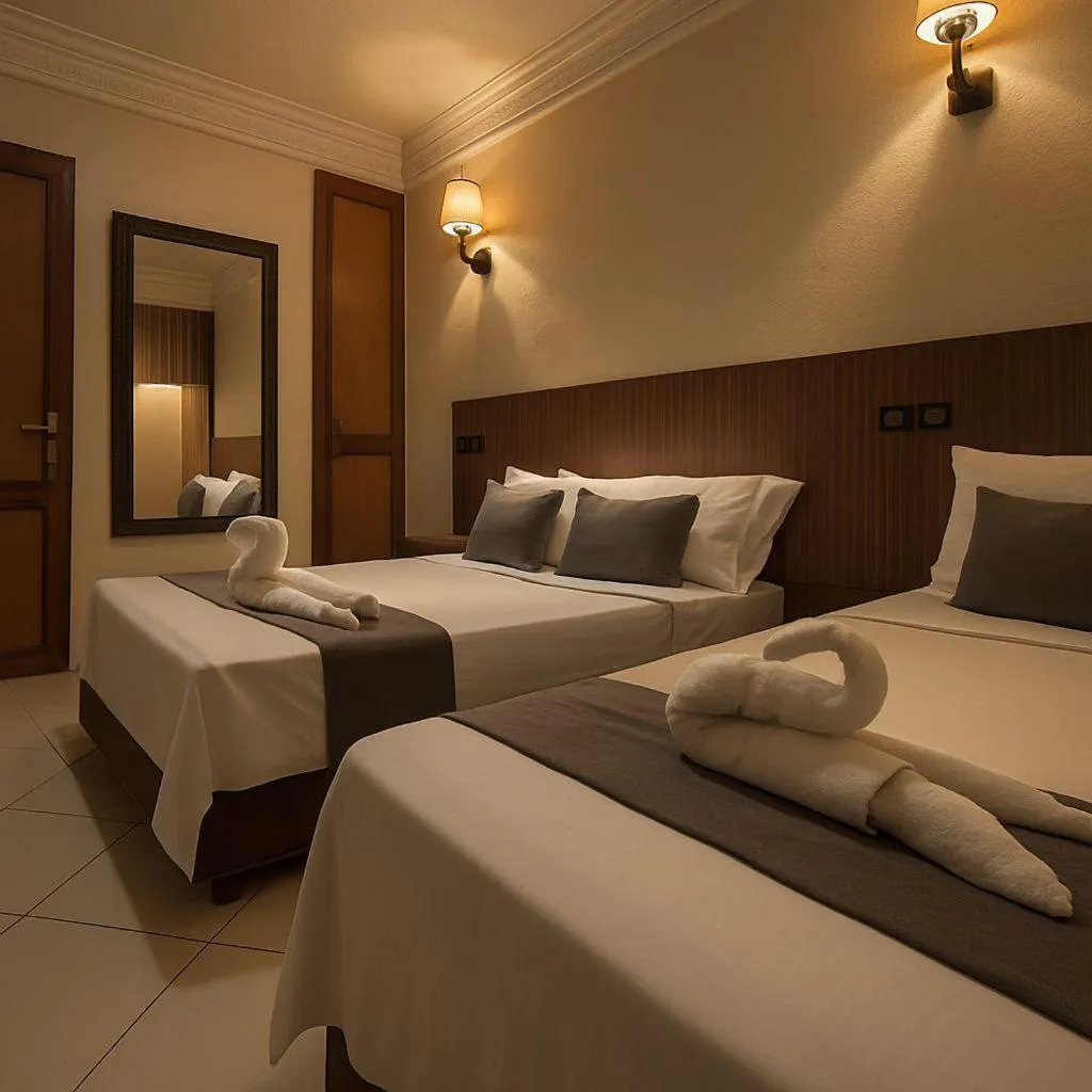 Bed in Apparts-hôtel ISNI