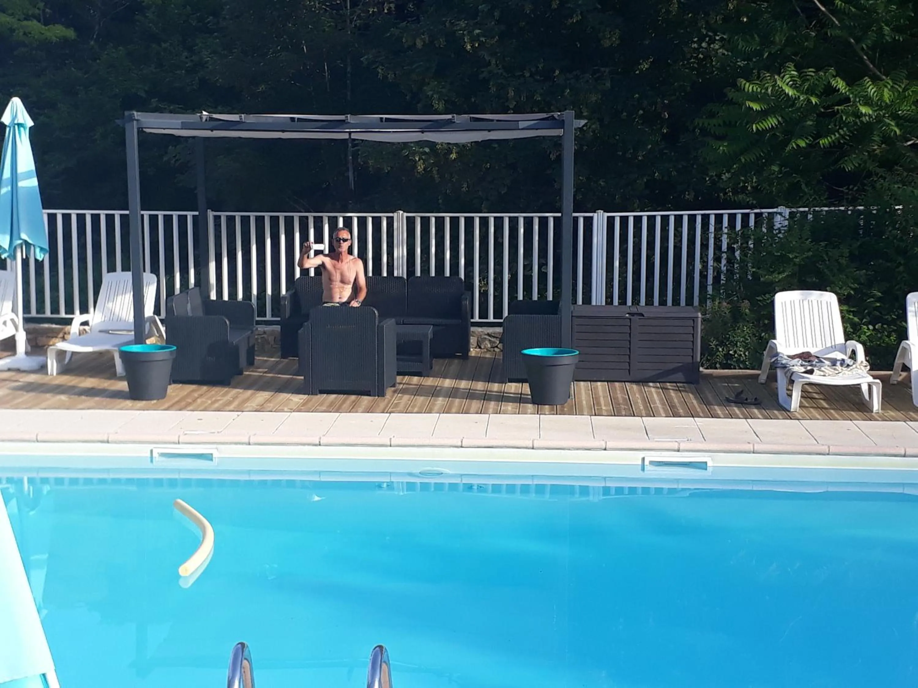 Swimming pool in Les Chalets d'Argentouleau