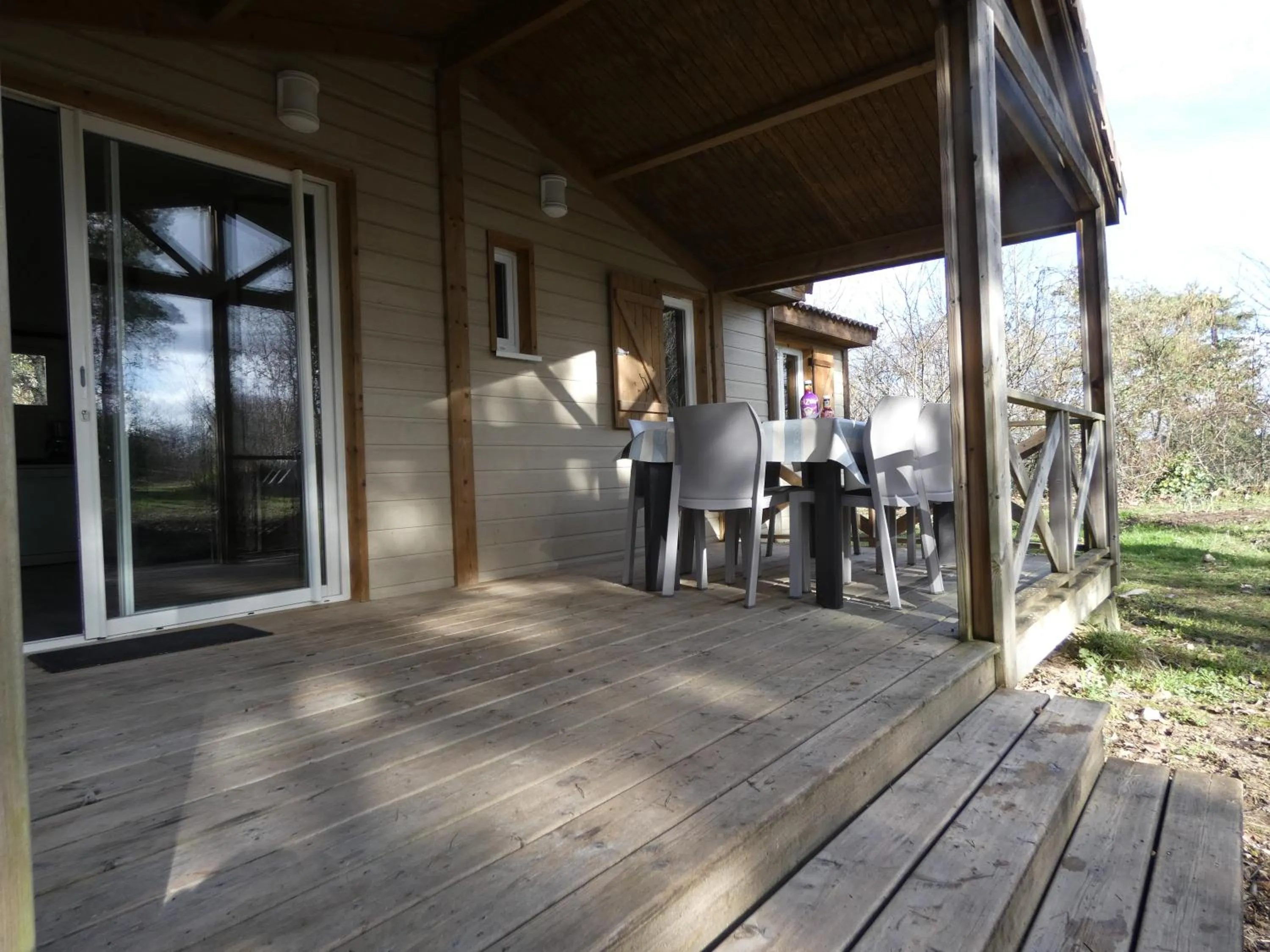 Patio in Les Chalets d'Argentouleau
