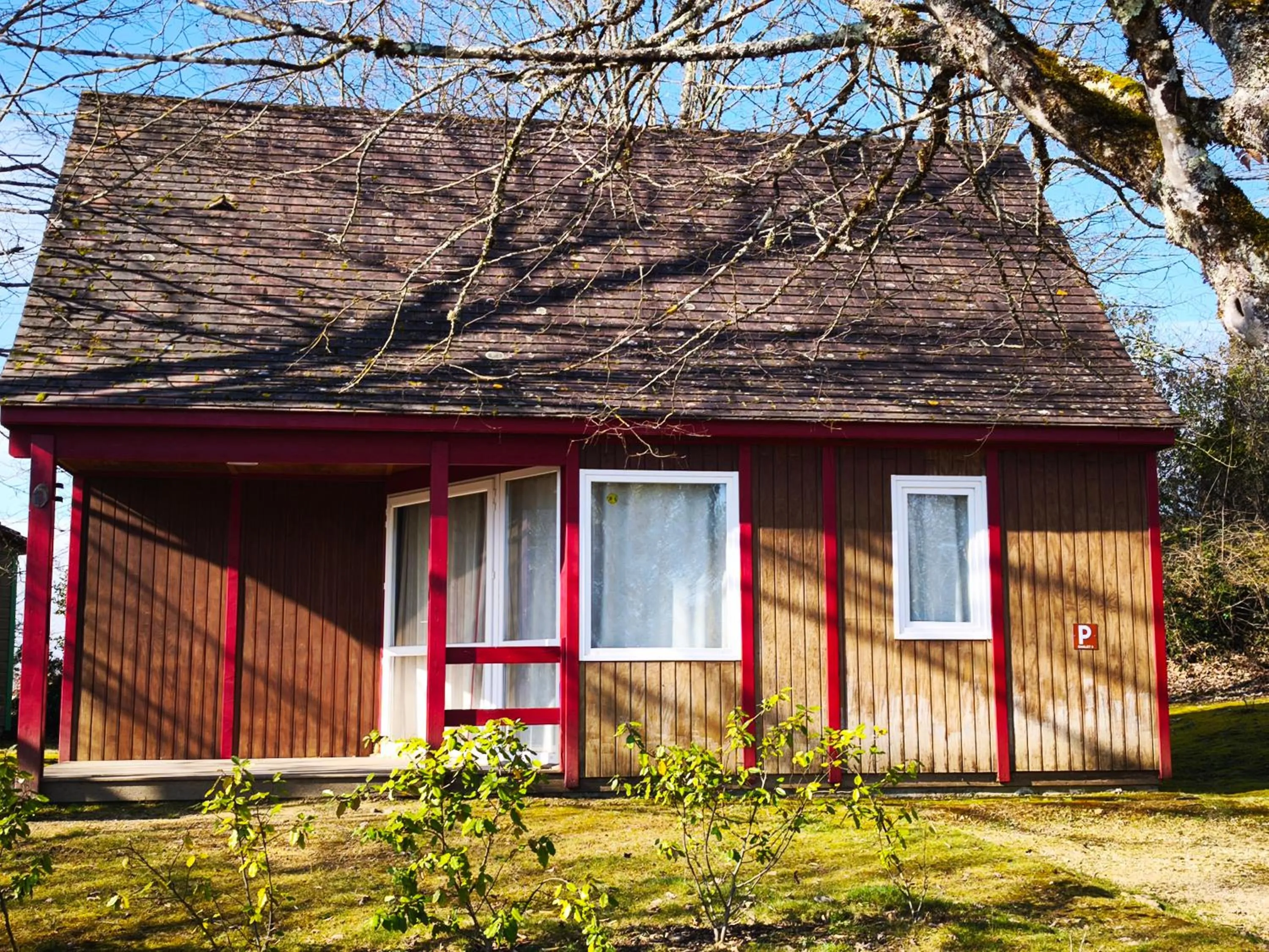 Garden view in Les Chalets d'Argentouleau