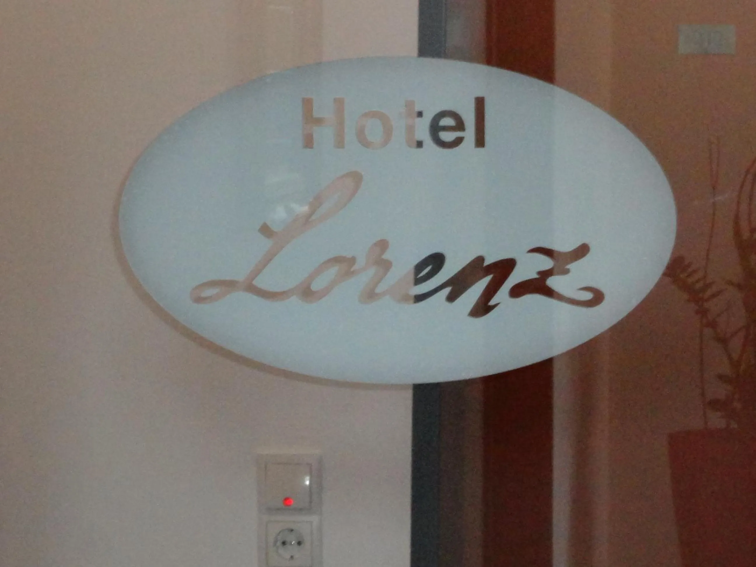 Logo/Certificate/Sign in Hotel Cafe Lorenz