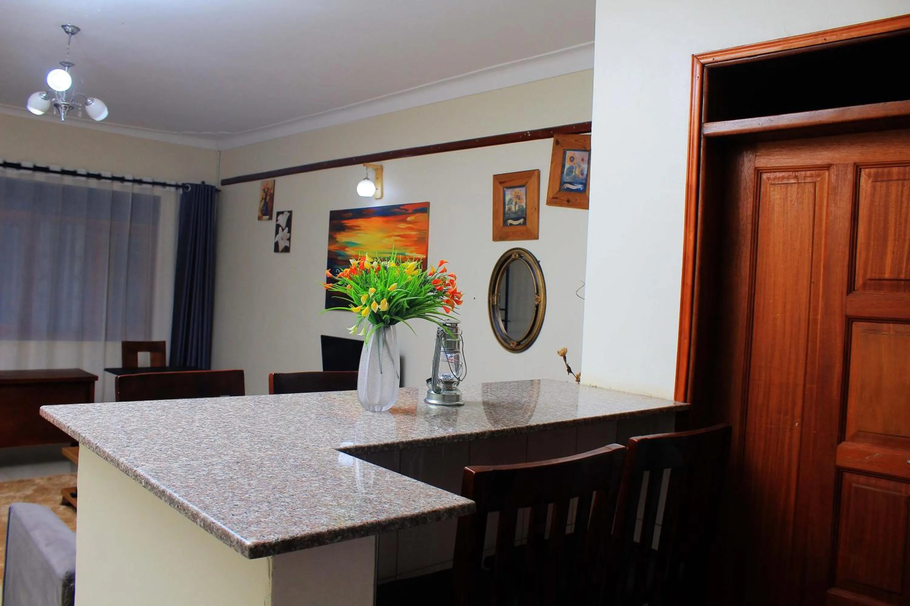 Kitchen or kitchenette in MAMIKKI Hotel Apartments
