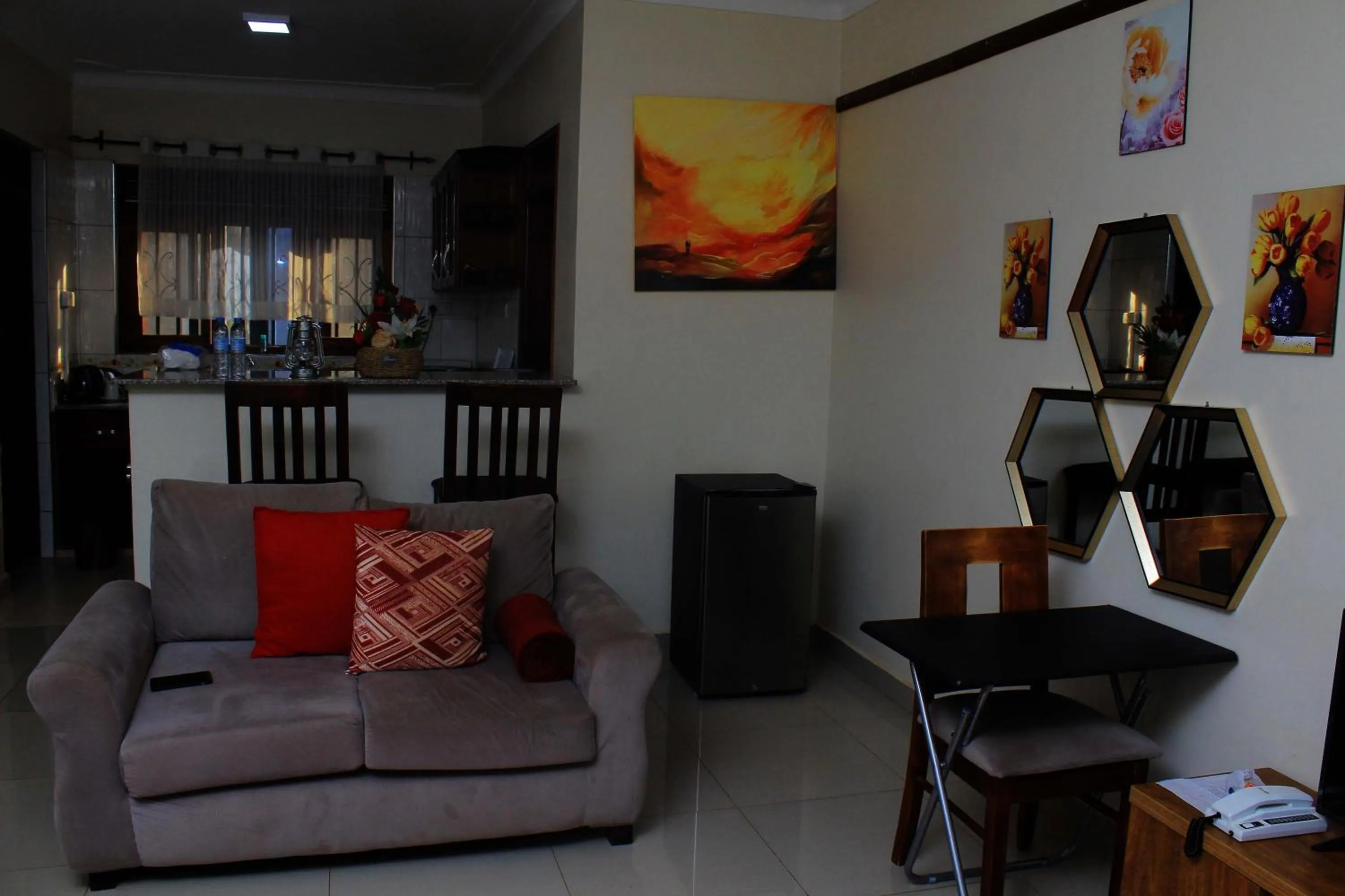 Living room in MAMIKKI Hotel Apartments