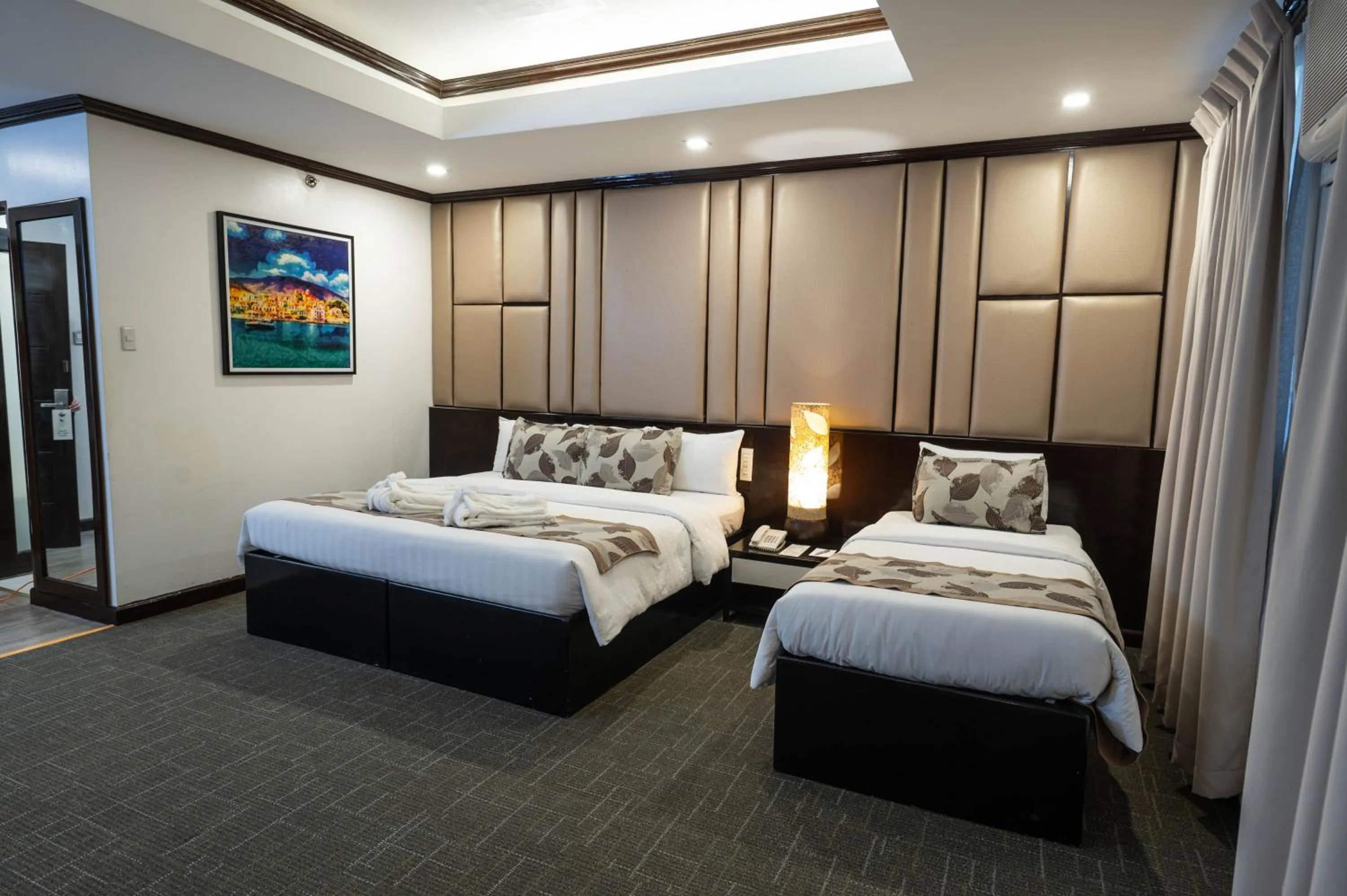 Photo of the whole room, Bed in The Apo View Hotel