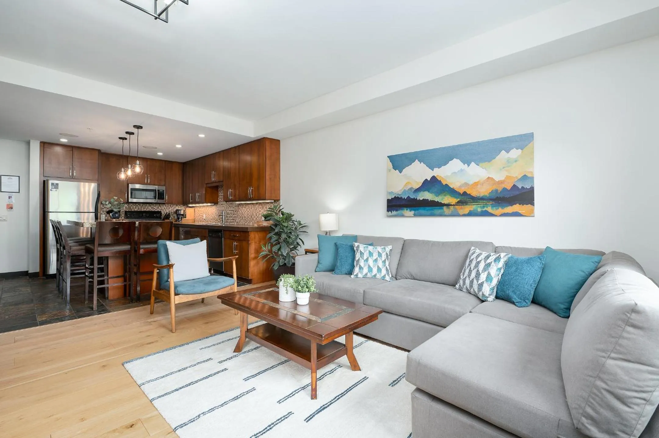 Kitchen or kitchenette in Heavenly Mountain Condo managed by Little Sister Getaways