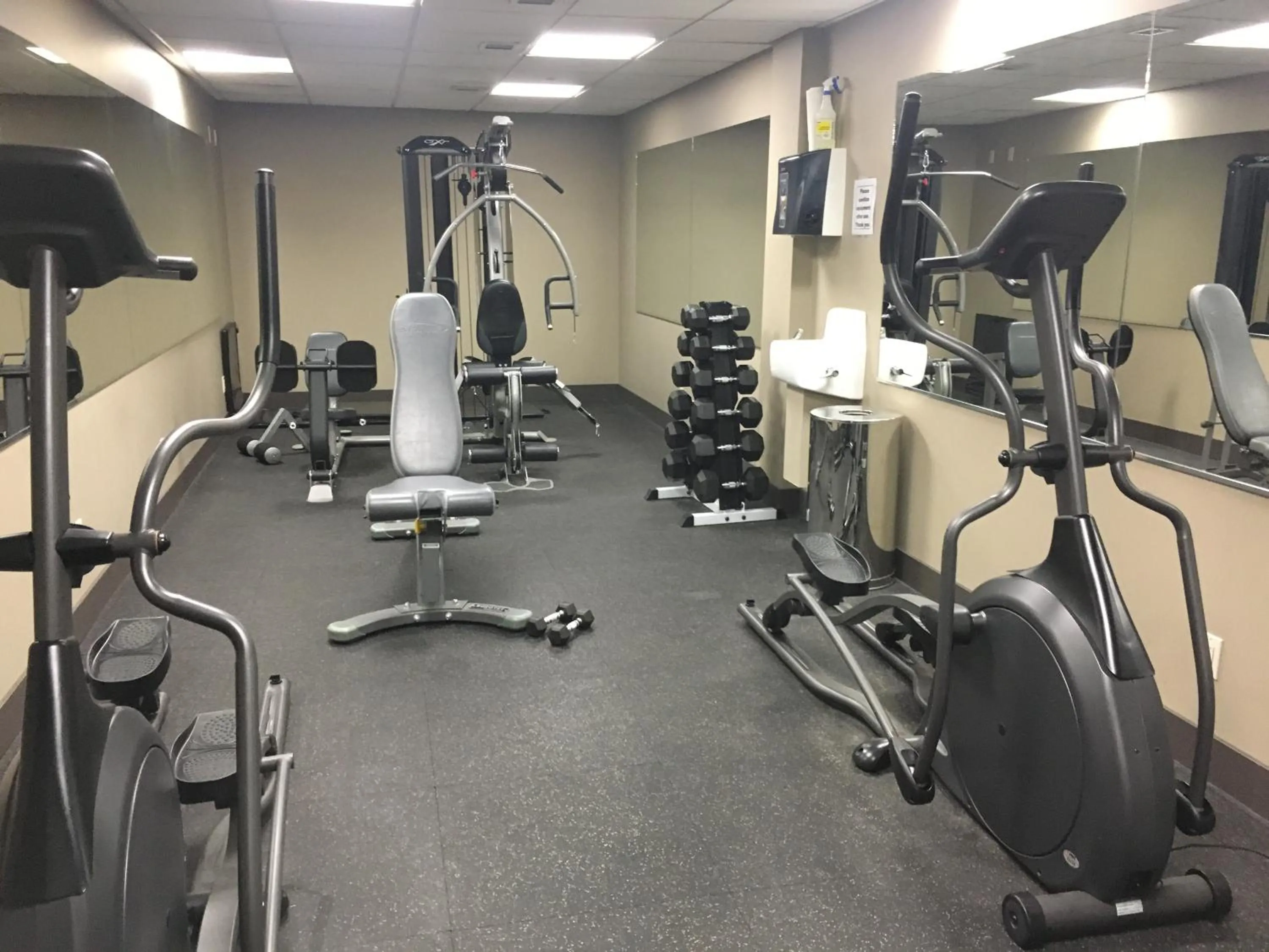 Fitness centre/facilities in Heavenly Mountain Condo managed by Little Sister Getaways