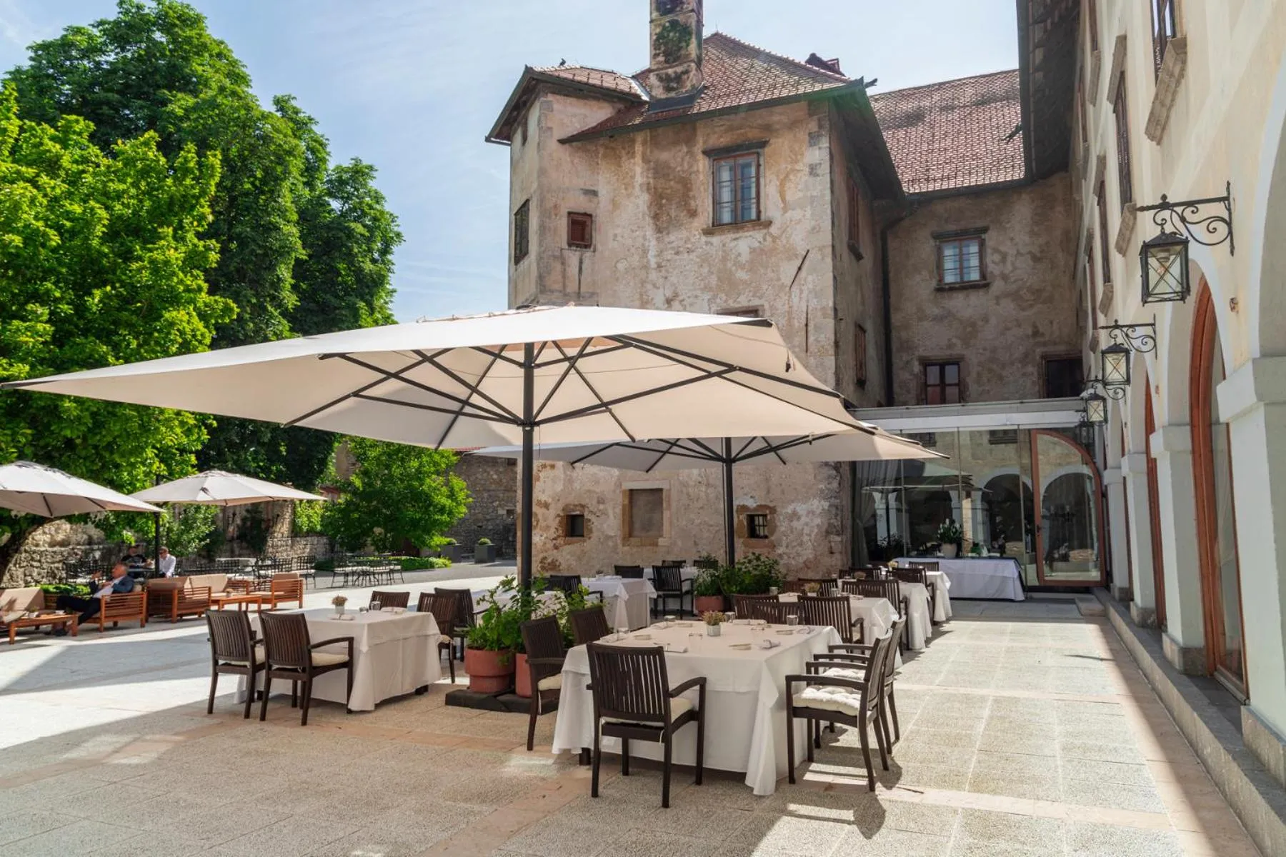 Balcony/Terrace in Hotel Grad Otočec - Relais Chateaux