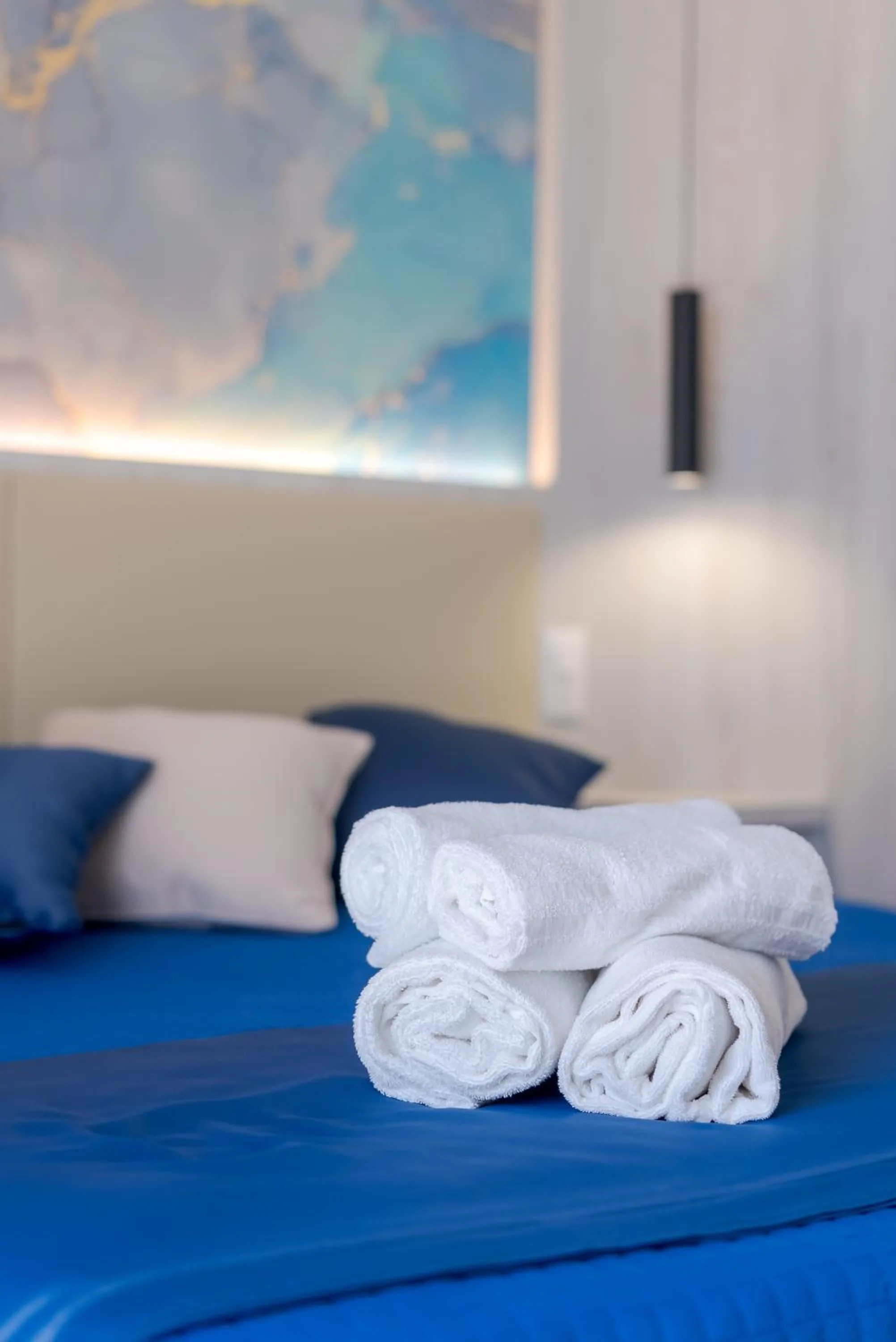 towels, Bed in Hotel Beach