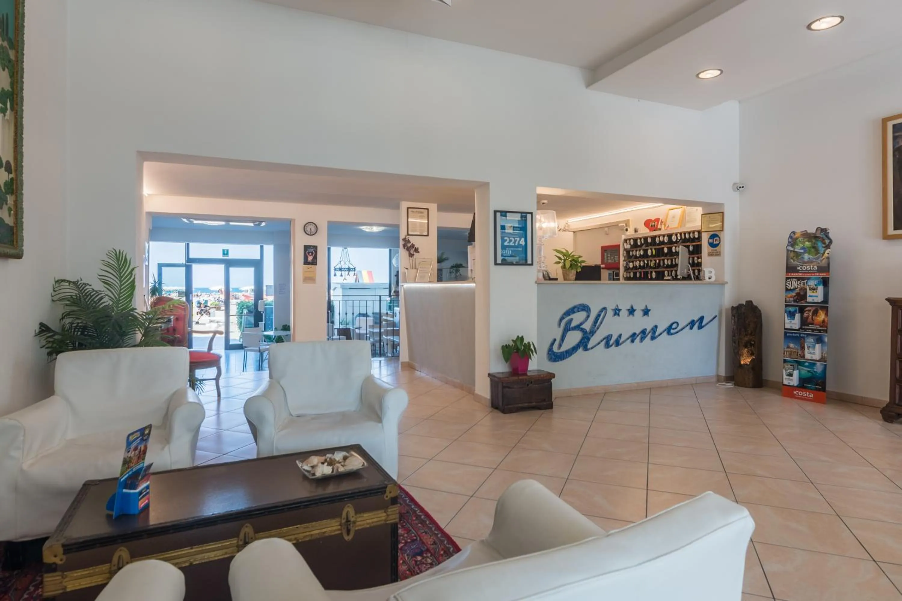 Lobby or reception in Hotel Blumen