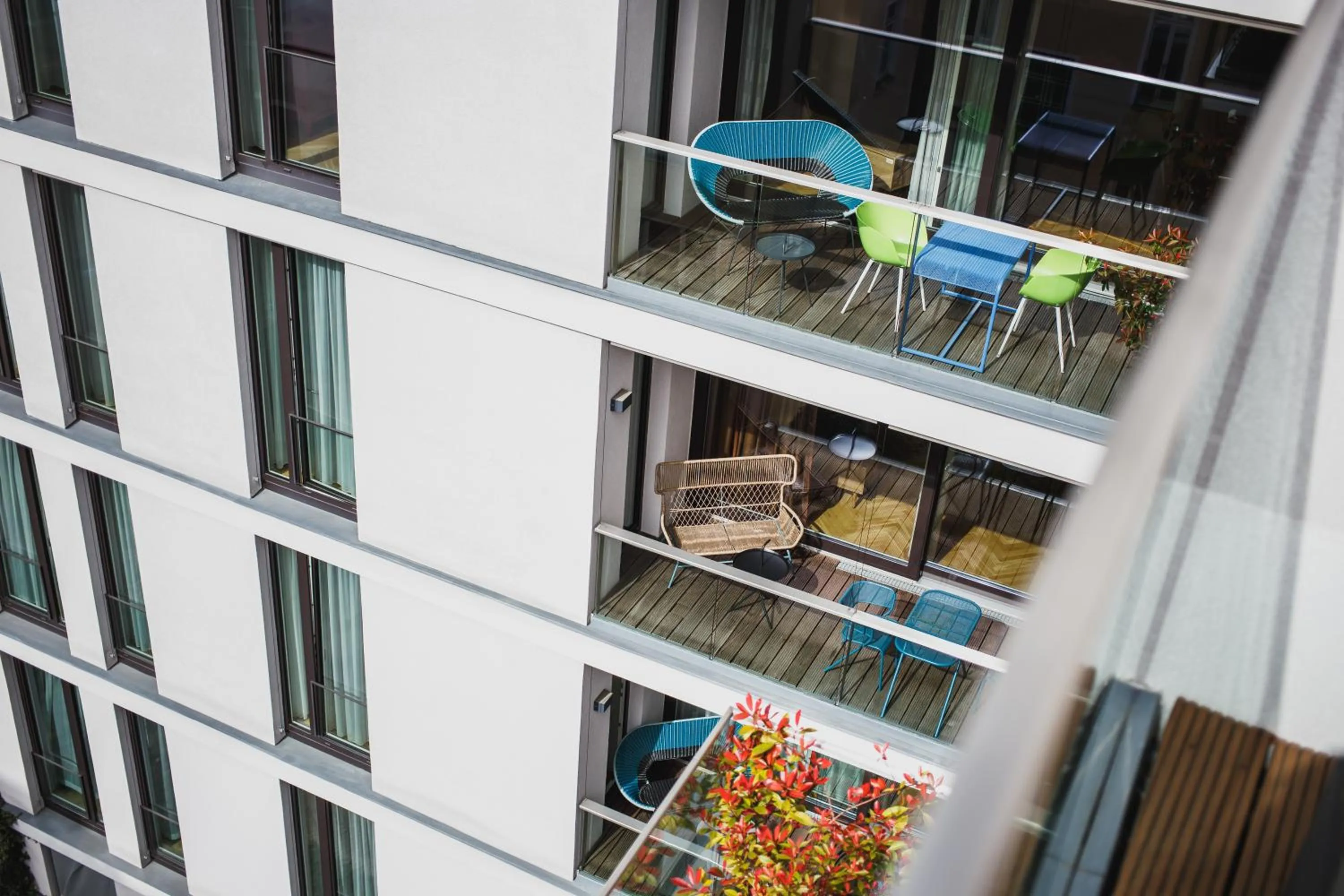 Balcony/Terrace in The Circus Apartments