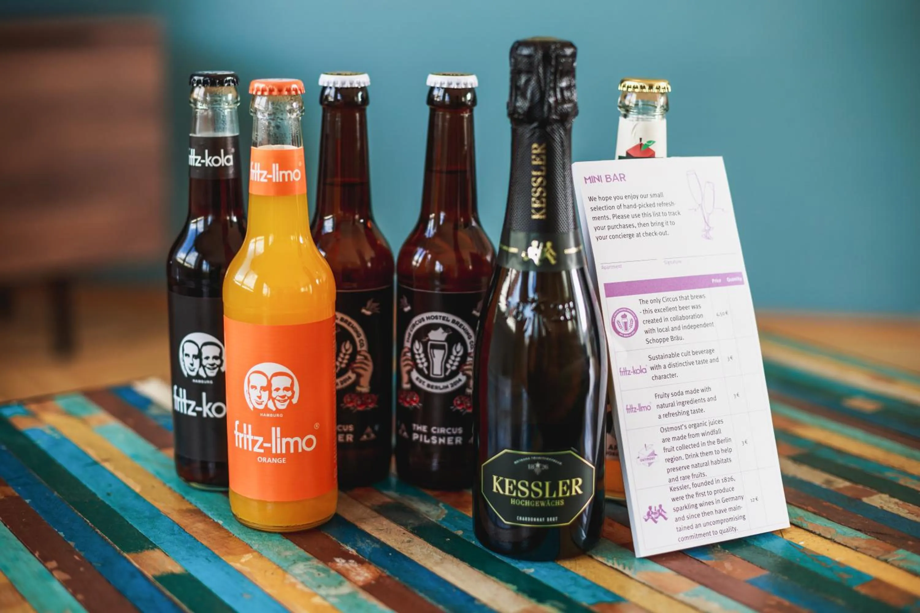 Food and drinks in The Circus Apartments