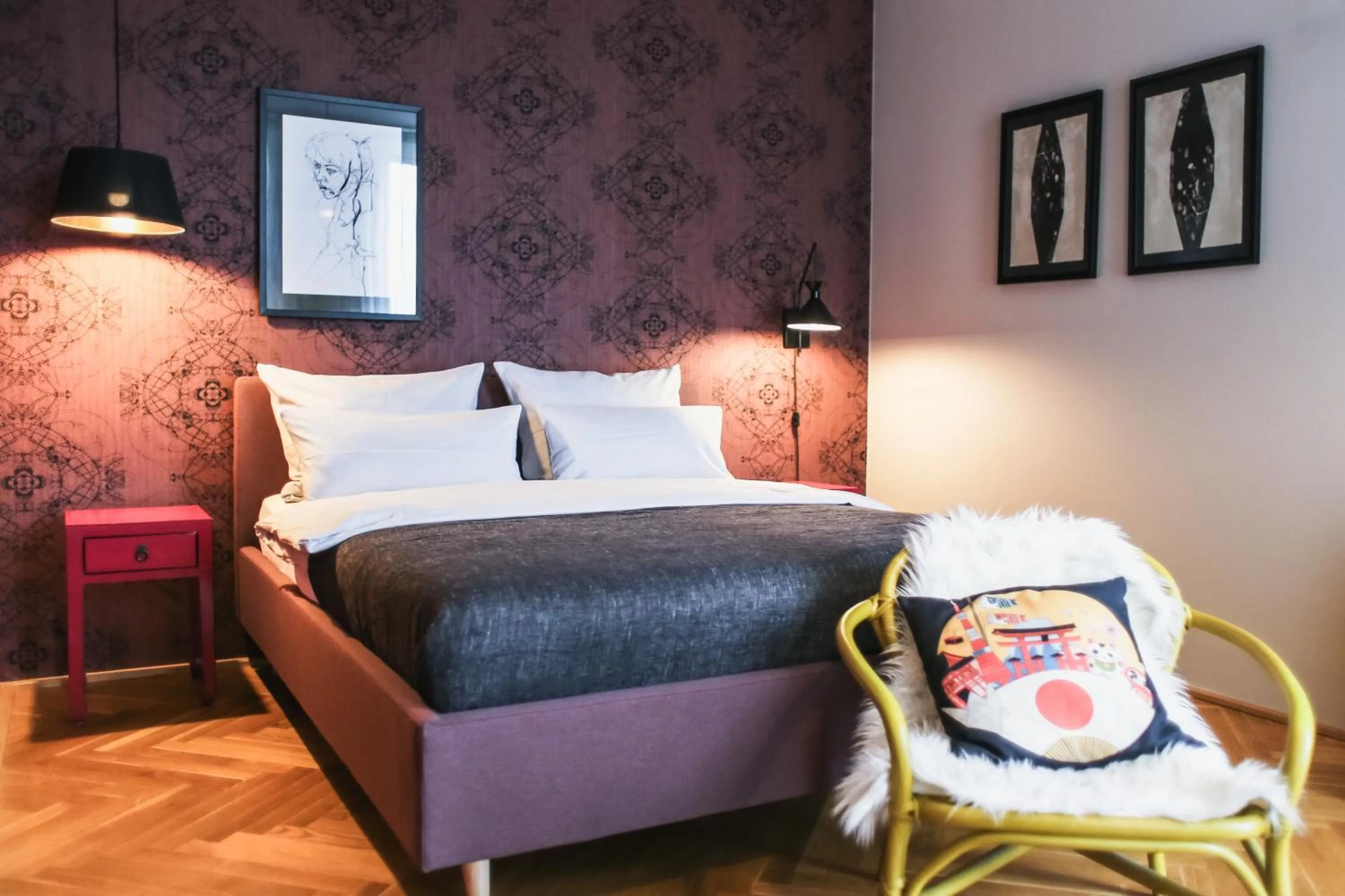 Bed in The Circus Apartments