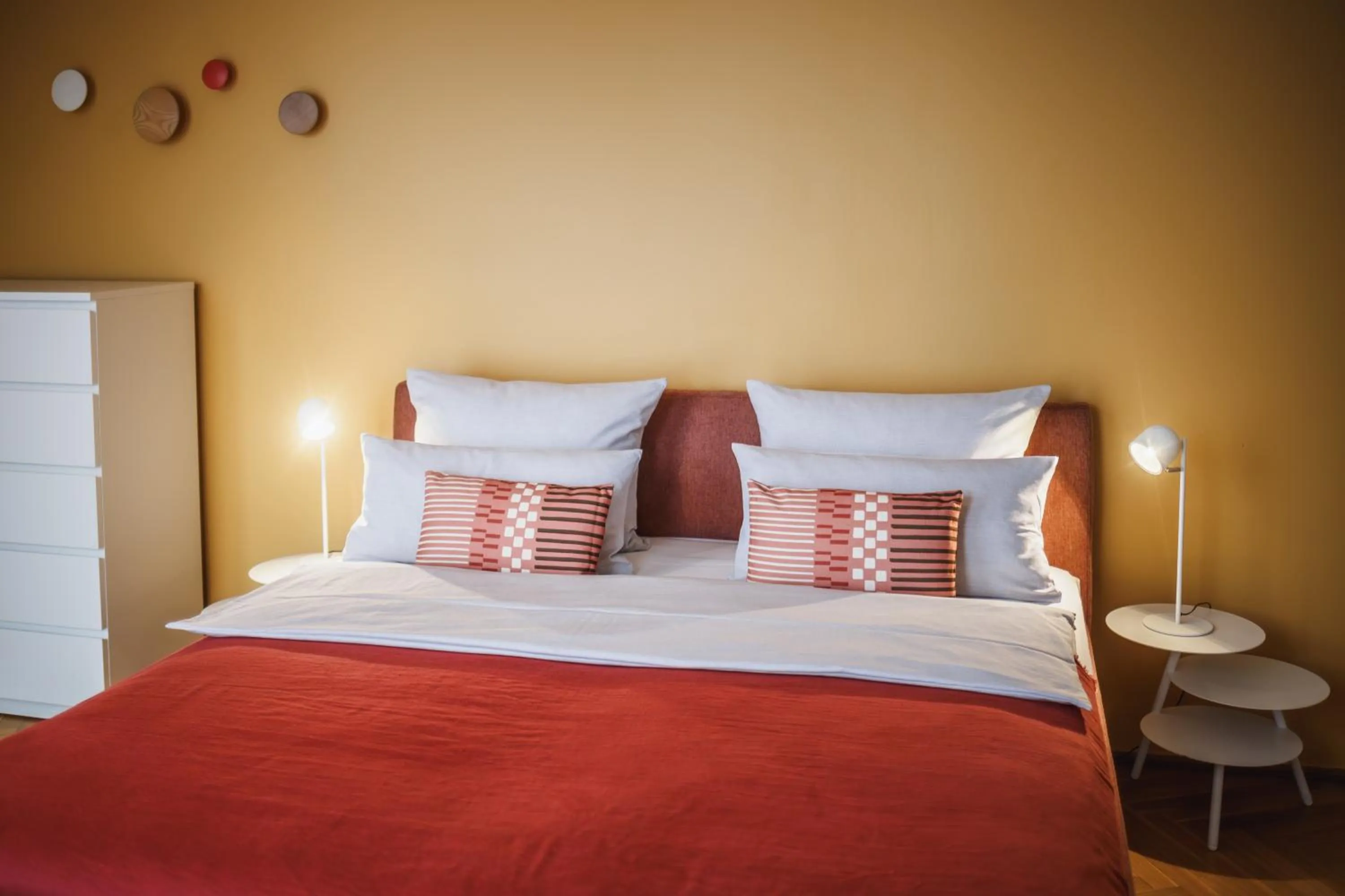 Bed in The Circus Apartments